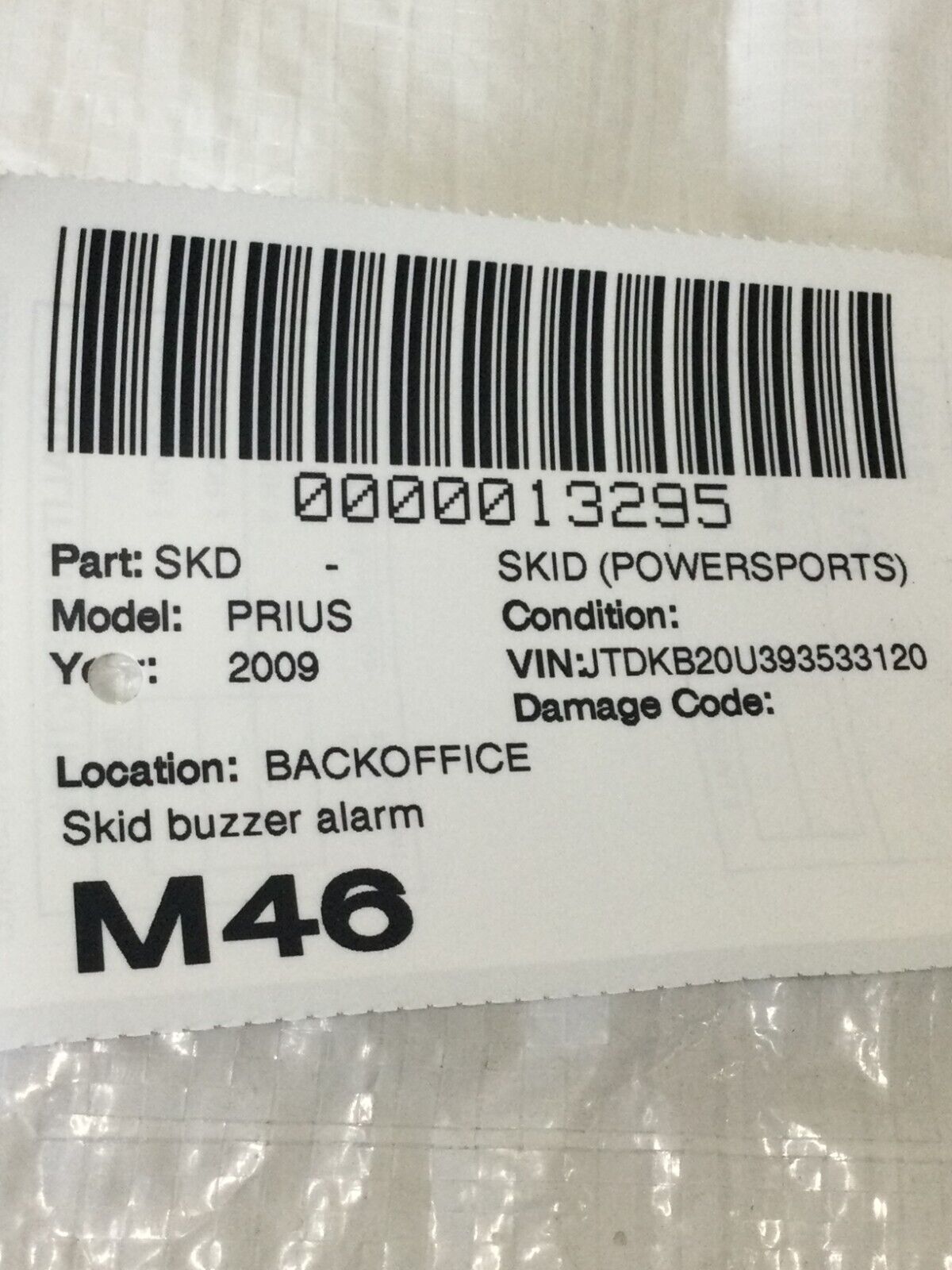 2004-2009 Toyota Prius Buzzer Skid Control Module 86652-20010 OEM