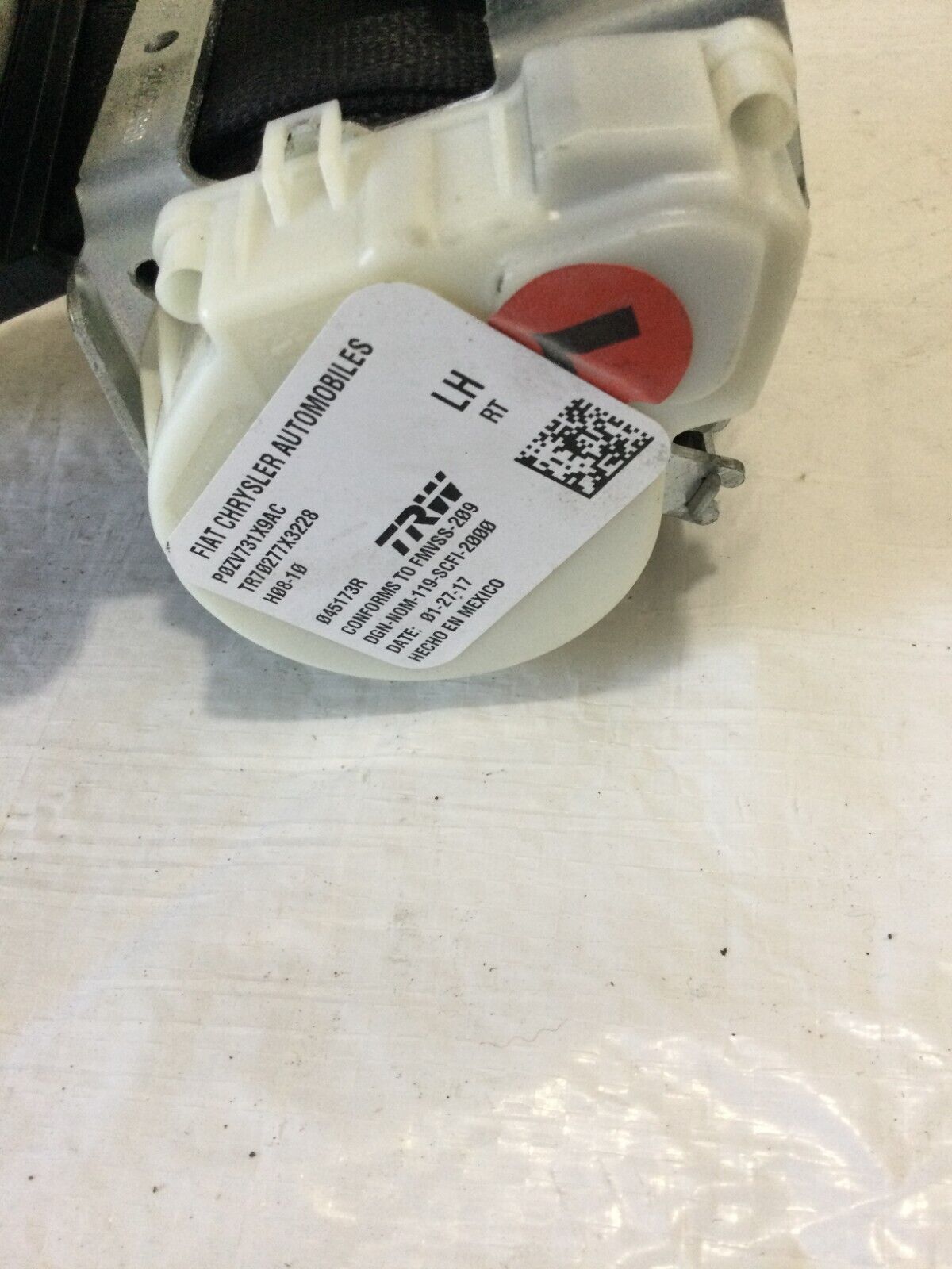 2017 Dodge Grand Caravan  Left Side Rear Seat Belt OEM