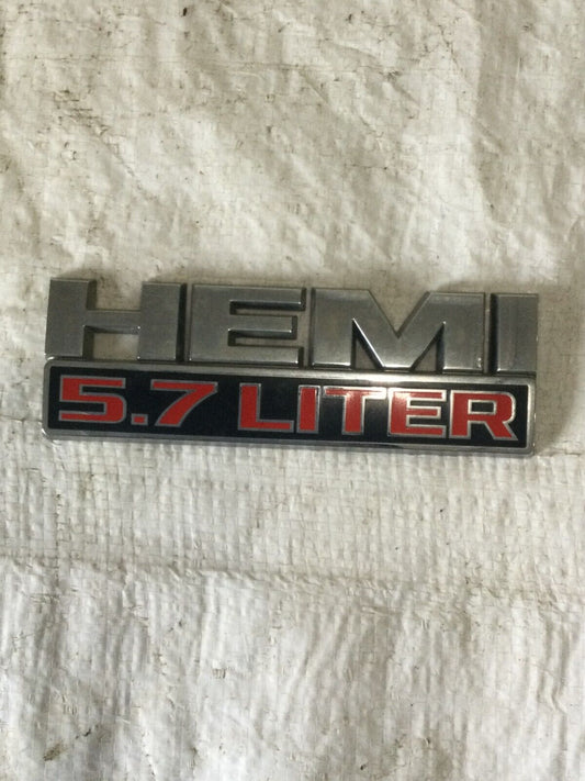 2013-2018 Ram 1500 Hemi 5.7  68149700AA Front Fender Emblem OEM