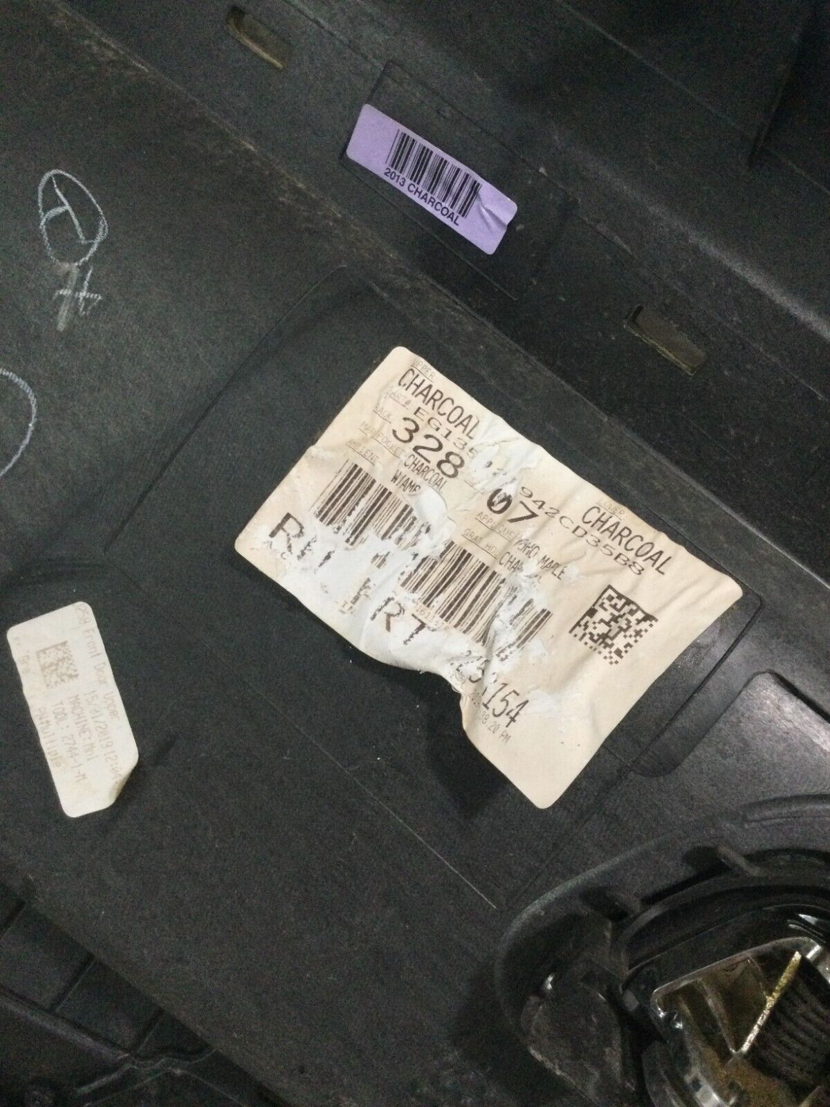 2019 Ford Taurus Front Right Door Trim Panel Black OEM