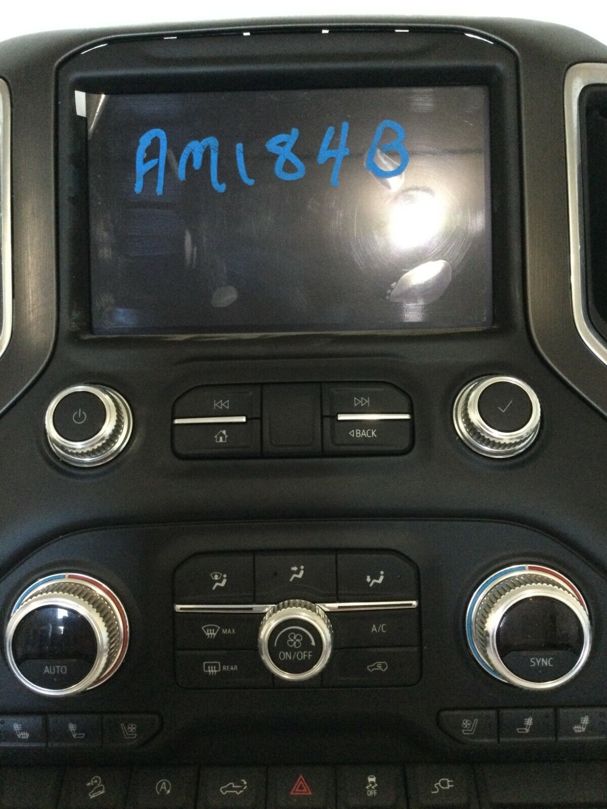 2019 GMC Sierra 1500 Radio Audio Climate Control W/ Information Display Screen 