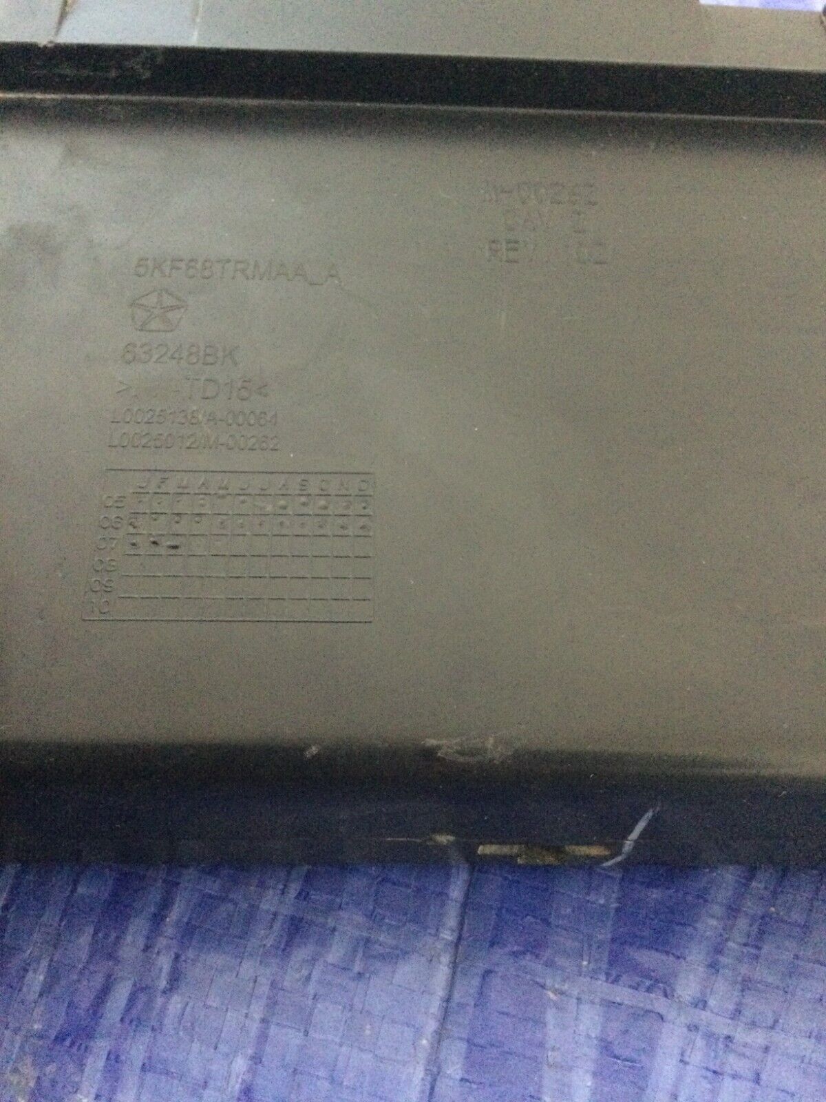 2006-2008 Dodge Ram 2500 3500 Dash Storage Cubby Bin Box OEM 63248BK