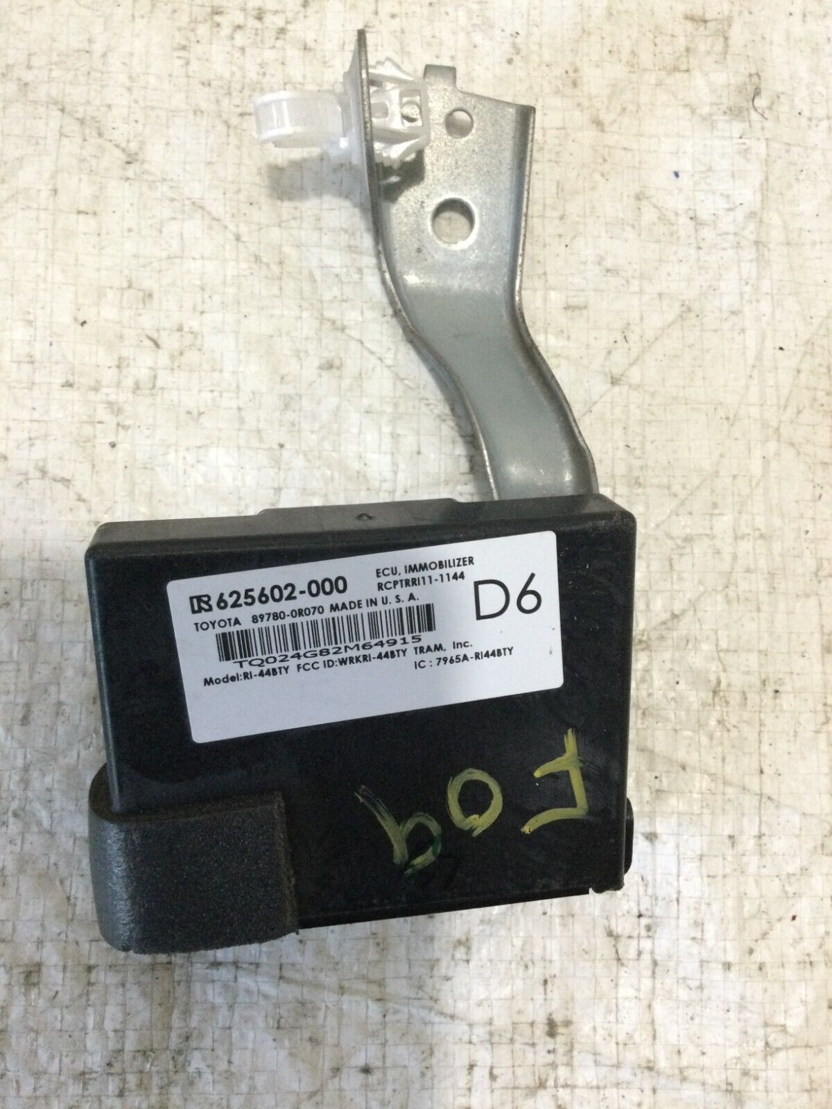 2018 Toyota  Corolla Theft Locking  Immobilizer  Control Module 625602-000 OEM