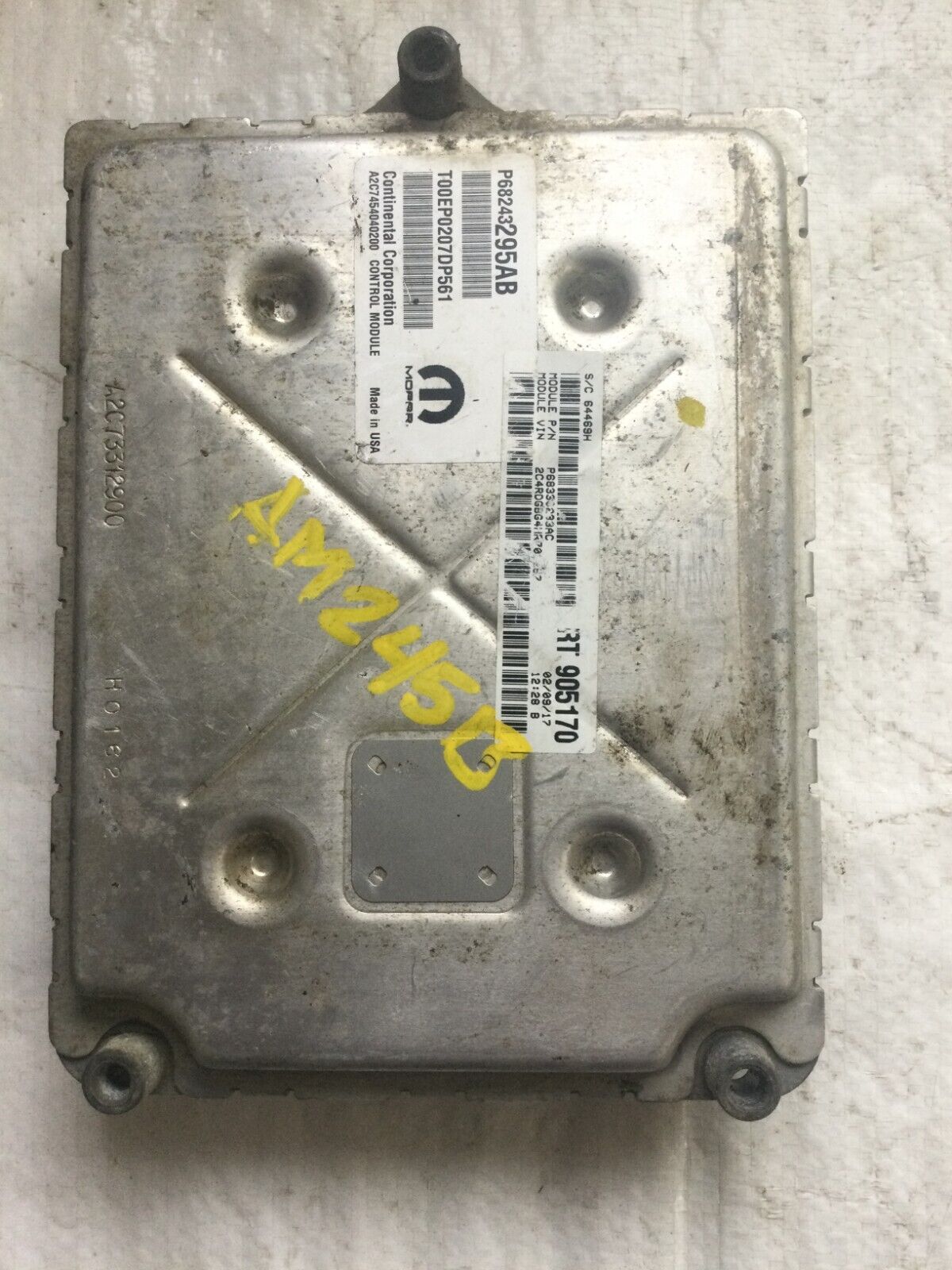 2016-2018 Dodge Grand Caravan Engine Computer Control Module ECU ECM 68243295AB