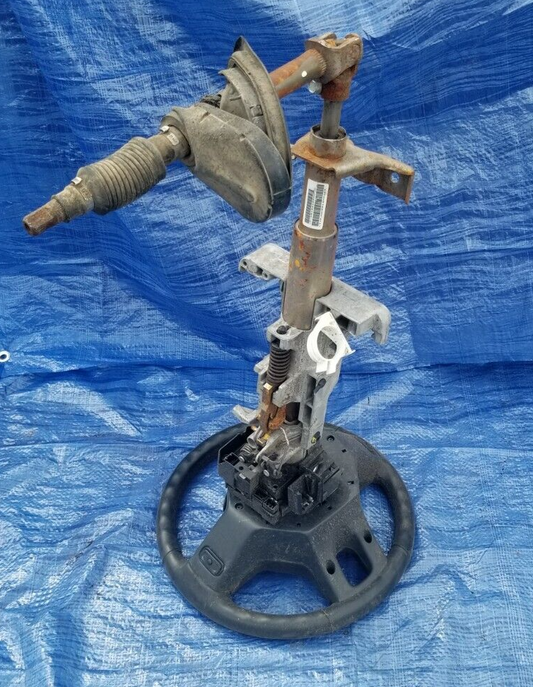 2014 Dodge Ram 1500 Steering Column Assembly W/ Bag and Wheel OEM