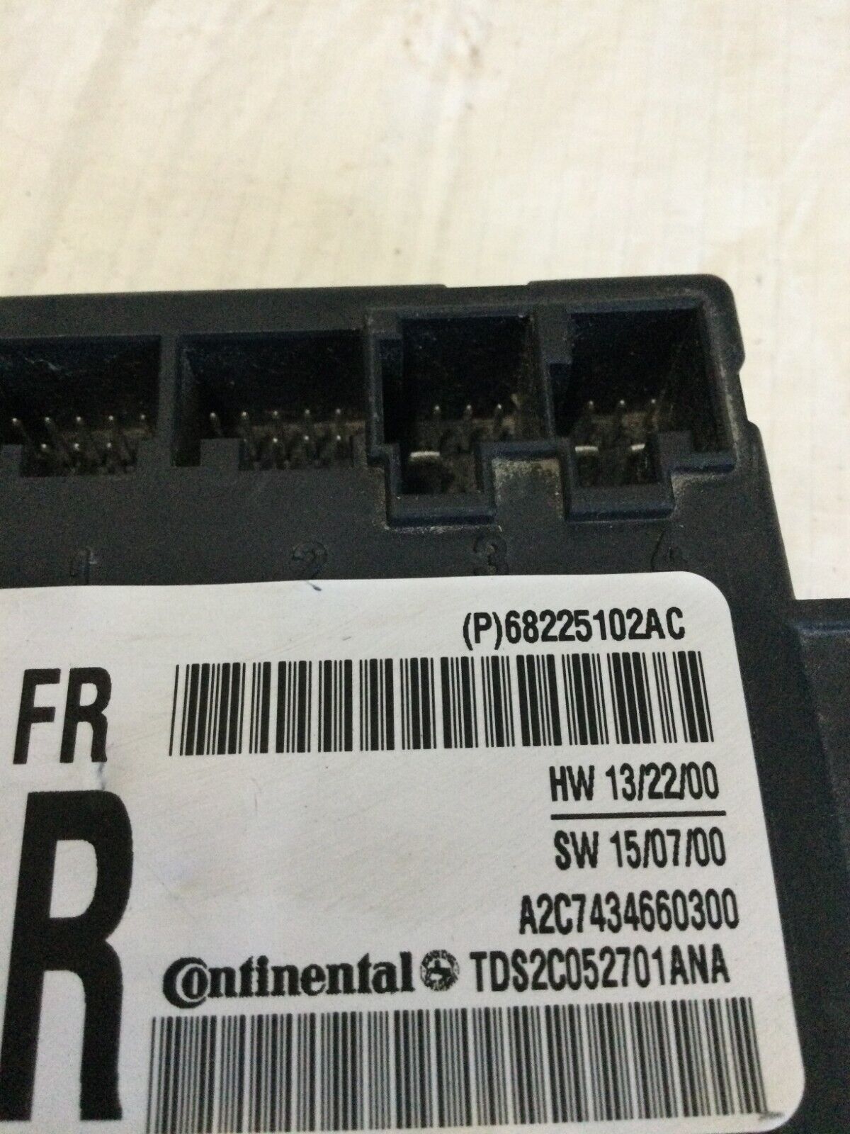 2017 Ram 1500 Front Right Door Control Module OEM 68225102AC