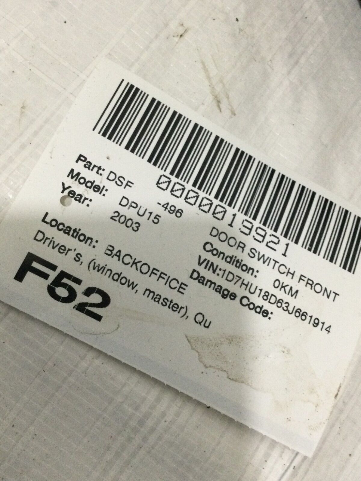 2003 Dodge Ram 1500 Front Left Driver Master Power Window Switch OEM