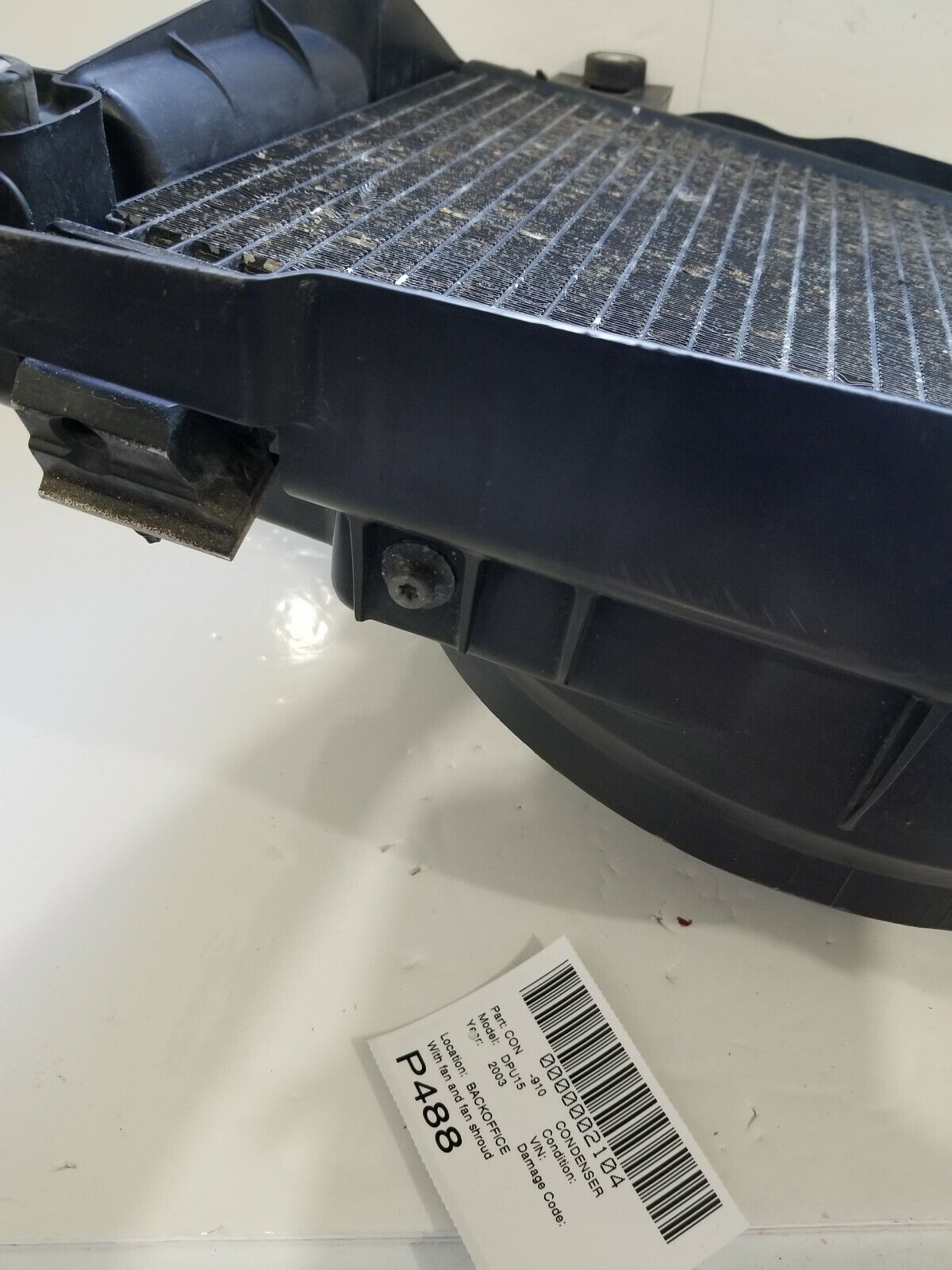 2003 Dodge Ram 1500 Condenser W/ Fan & Shroud OEM 4.7L 55055966AE