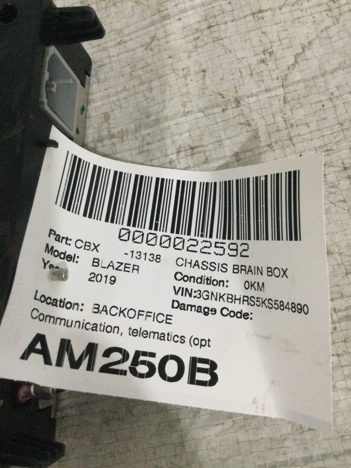 2019 Chevrolet Blazer Telematics Communication Control Module OEM 84596570