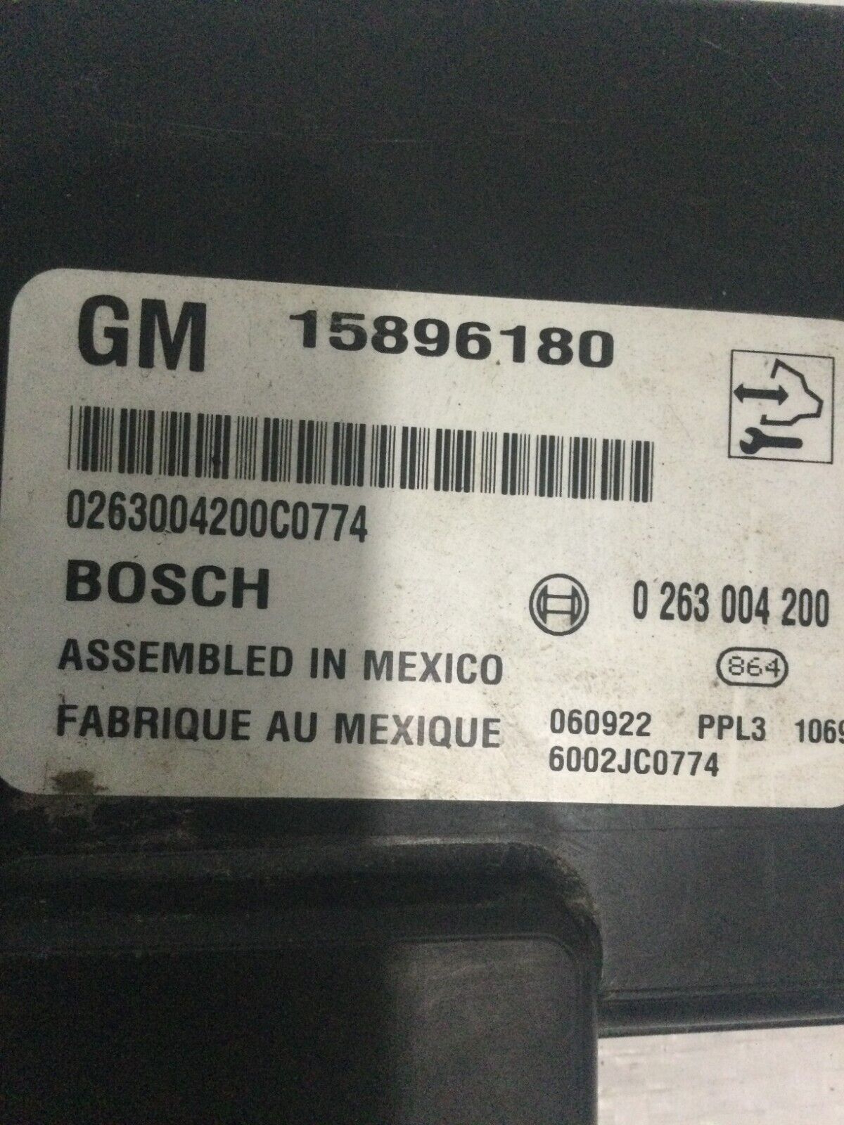 2007-2009 Cadillac Escalade ESV Blind Spot Sensor Module 20823460 OEM