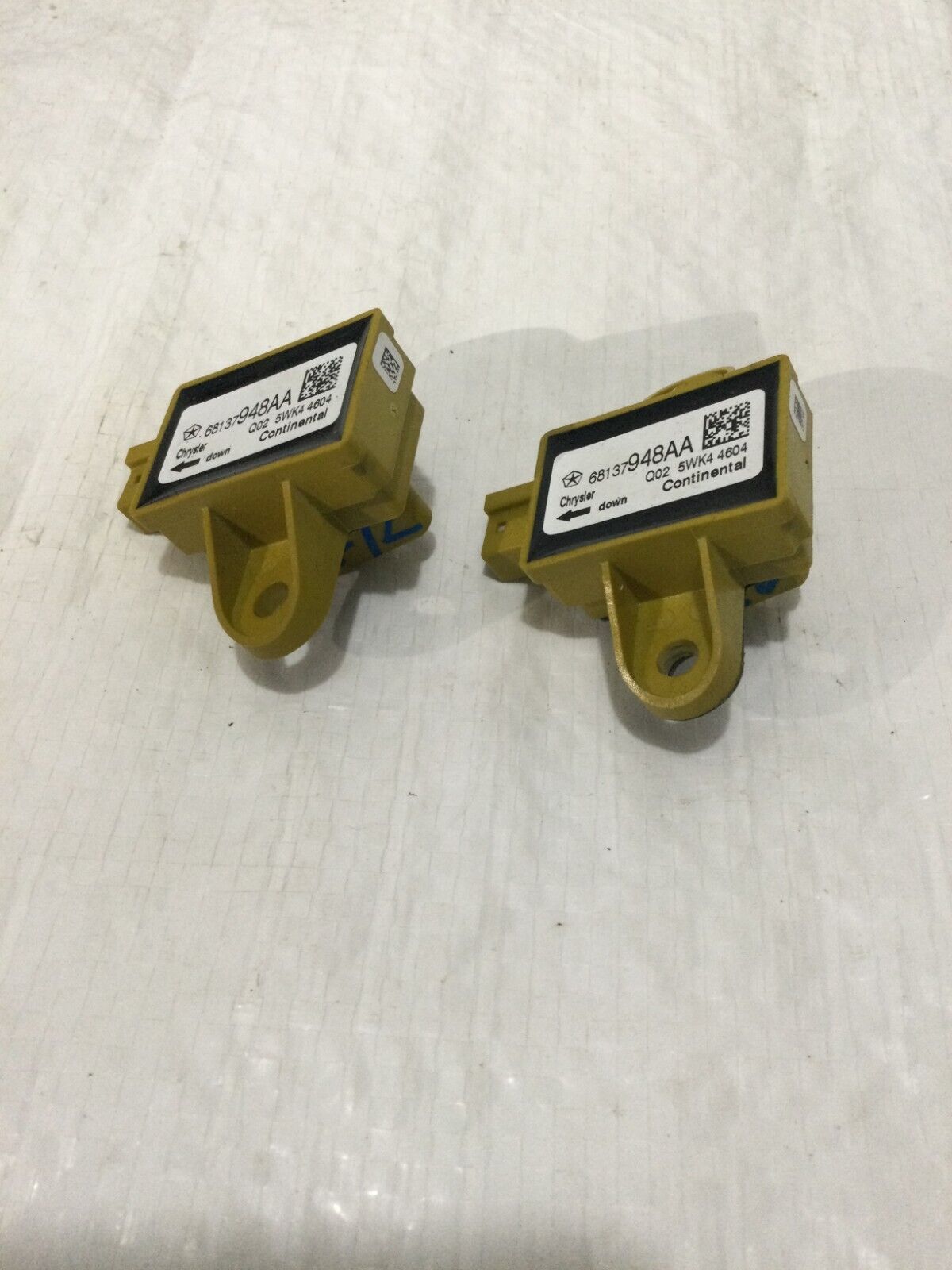 2020 Dodge Grand Caravan Crash Impact Sensor Pair OEM 68137948AA 68137948AA