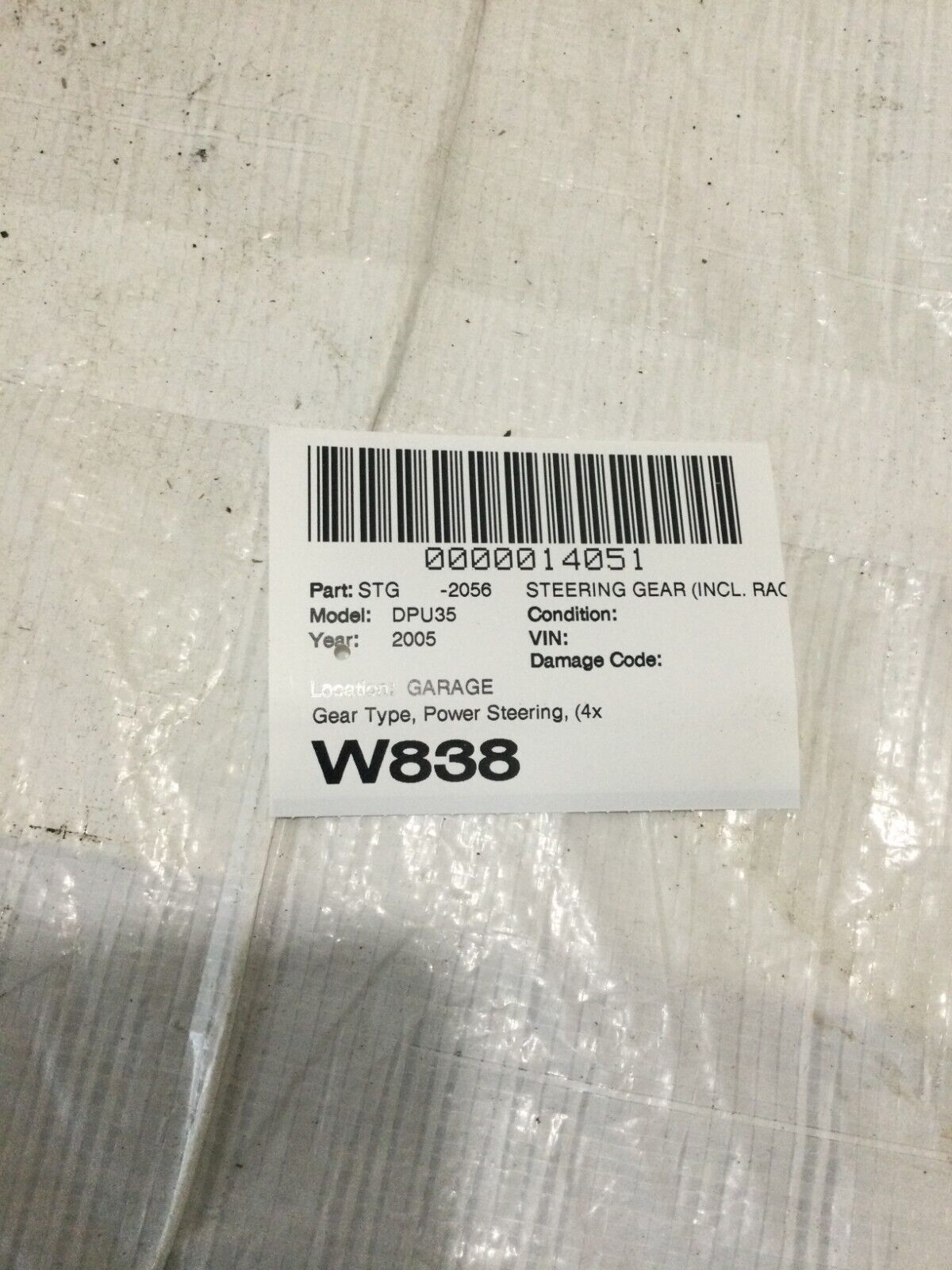 2003-2008 Dodge Ram 3500 Power Steering Gearbox OEM