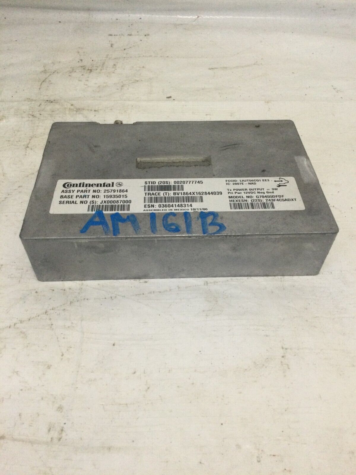 2007- 2009 Cadillac Escalade Brain Box  Onstar Communication  Module OEM