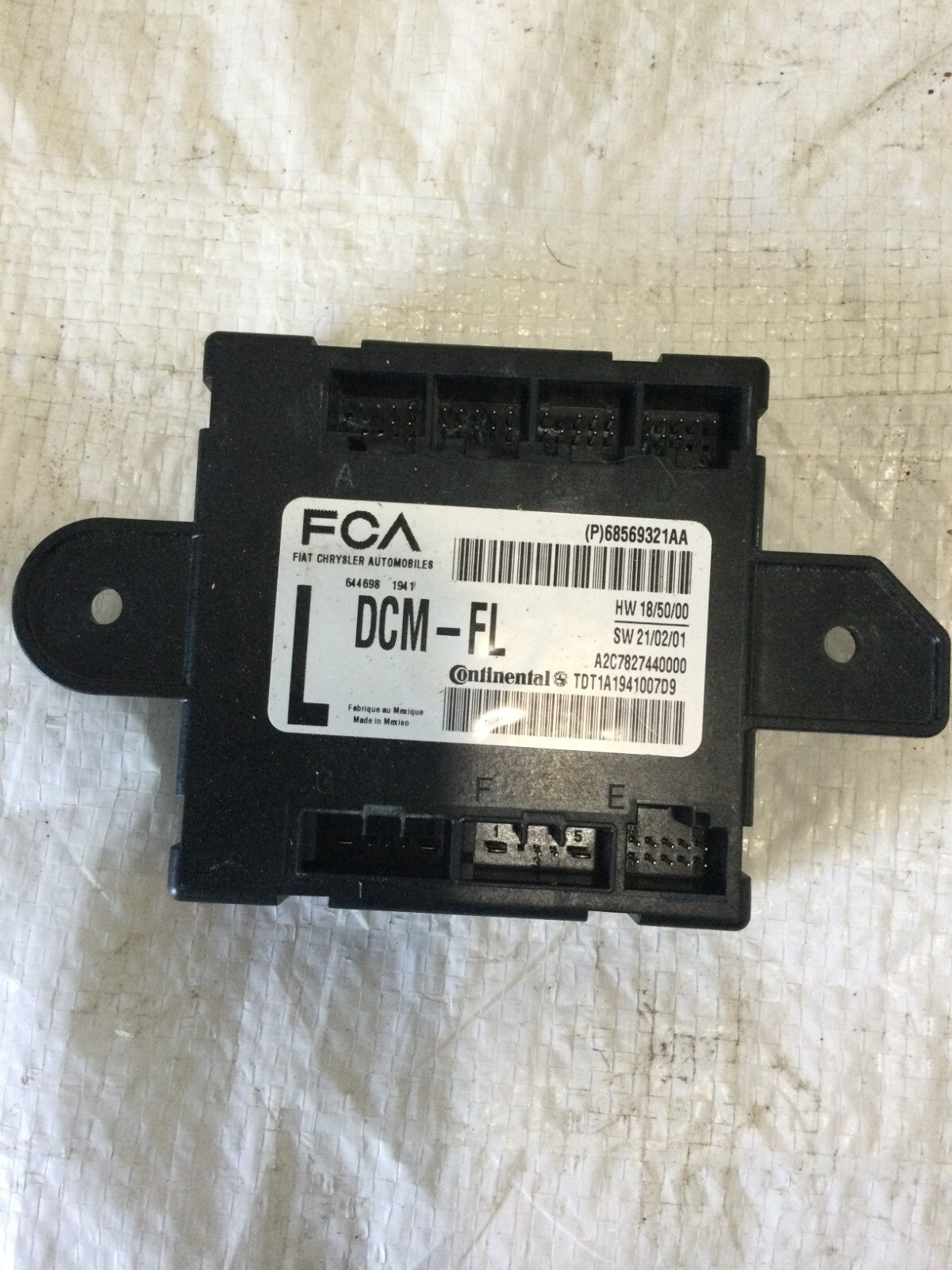 2019-2021 Ram 2500 3500 Front Left Driver Door Control Module 68569321AA