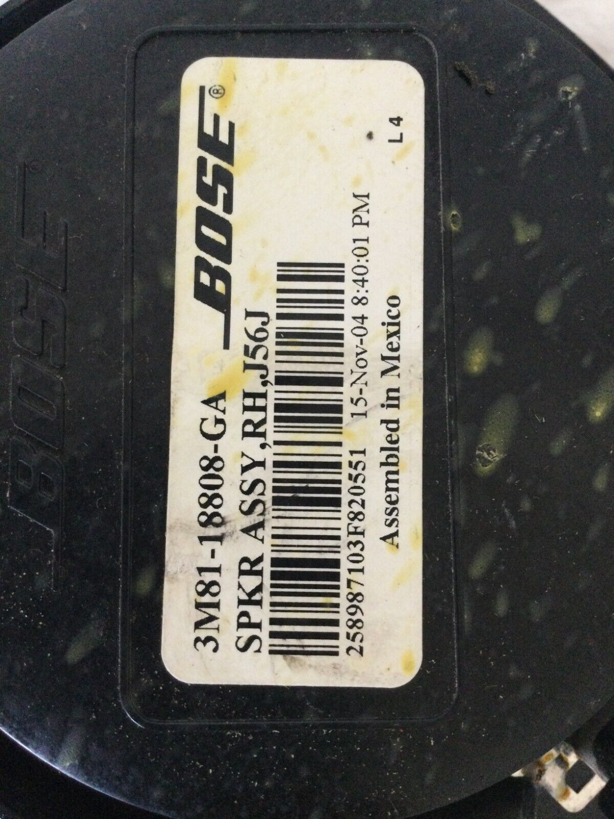 2005 Mazda 6 Front Right Door Speaker 3M81-18808-GA OEM