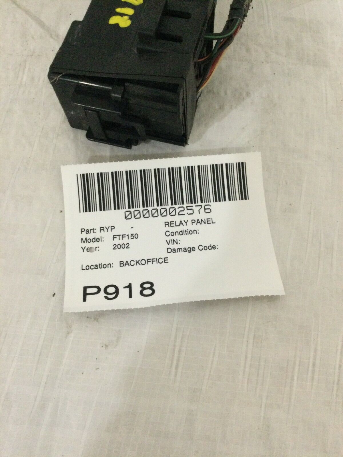 2002 Ford F-150 F150 Relay Panel OEM