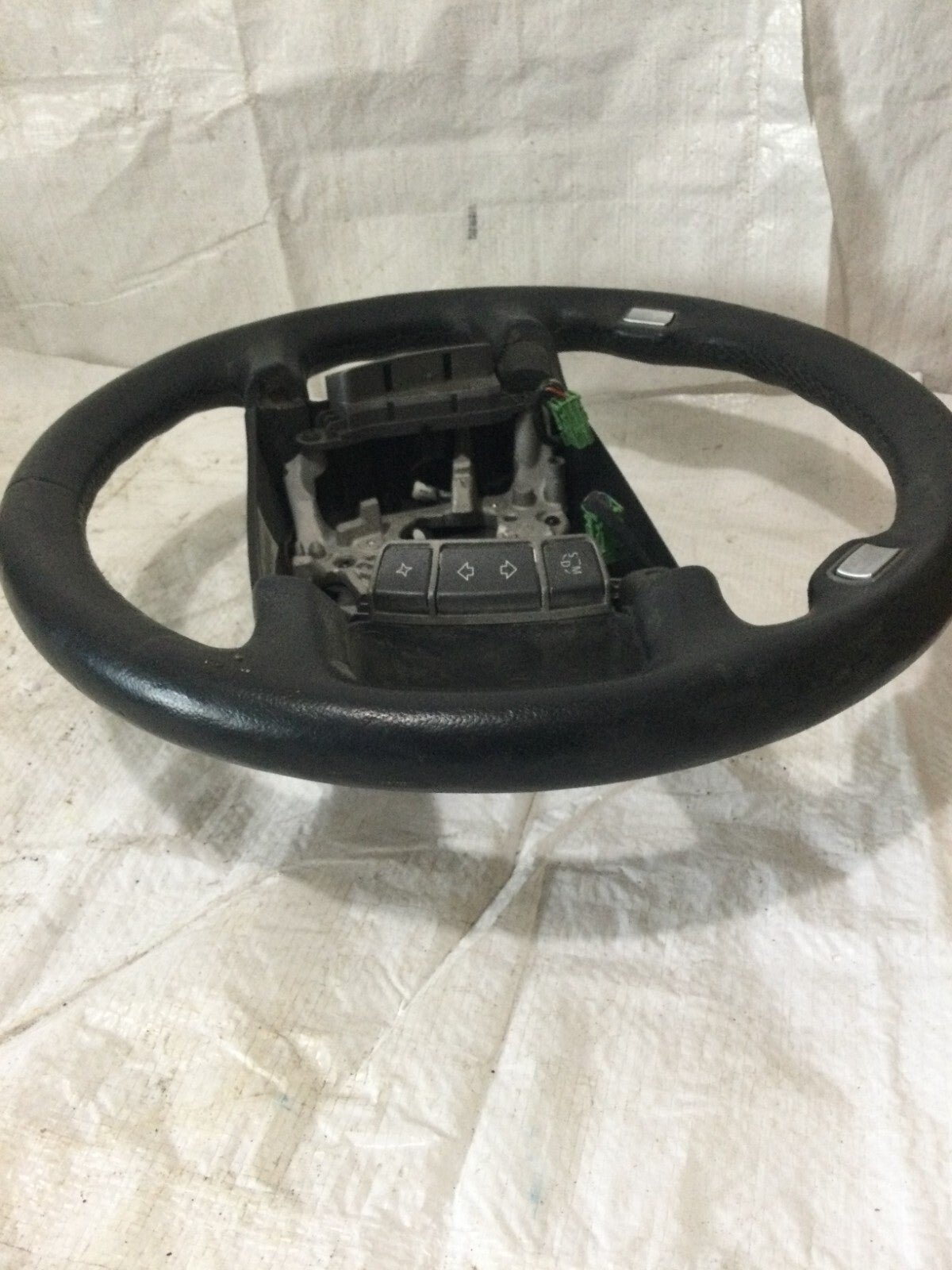 2004 BMW 745I Black Steering Wheel W/ Control Buttons OEM