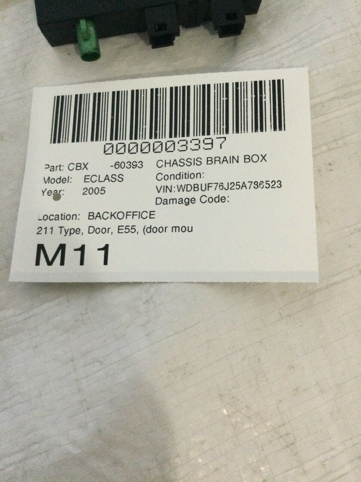 2003-2006 Mercedes Benz W211 E55AMG Keyless Go Entry Control Module 2118203985