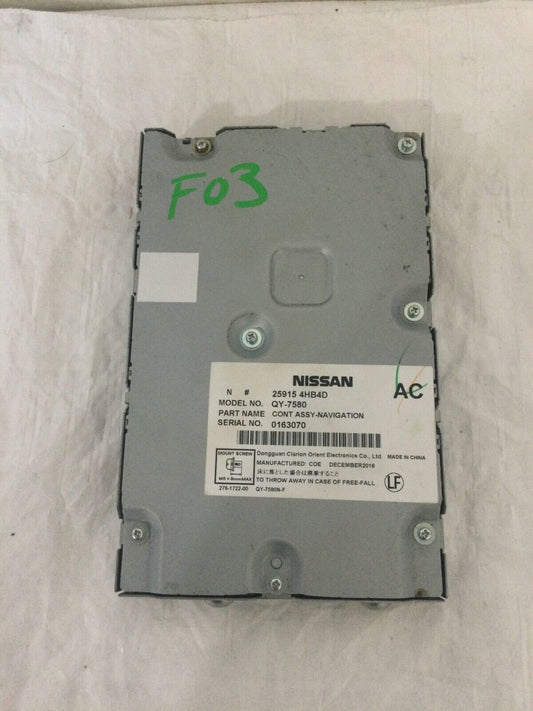 2016 2017 Infiniti Q50 GPS Navigation Control Module OEM 25915 4HB4D