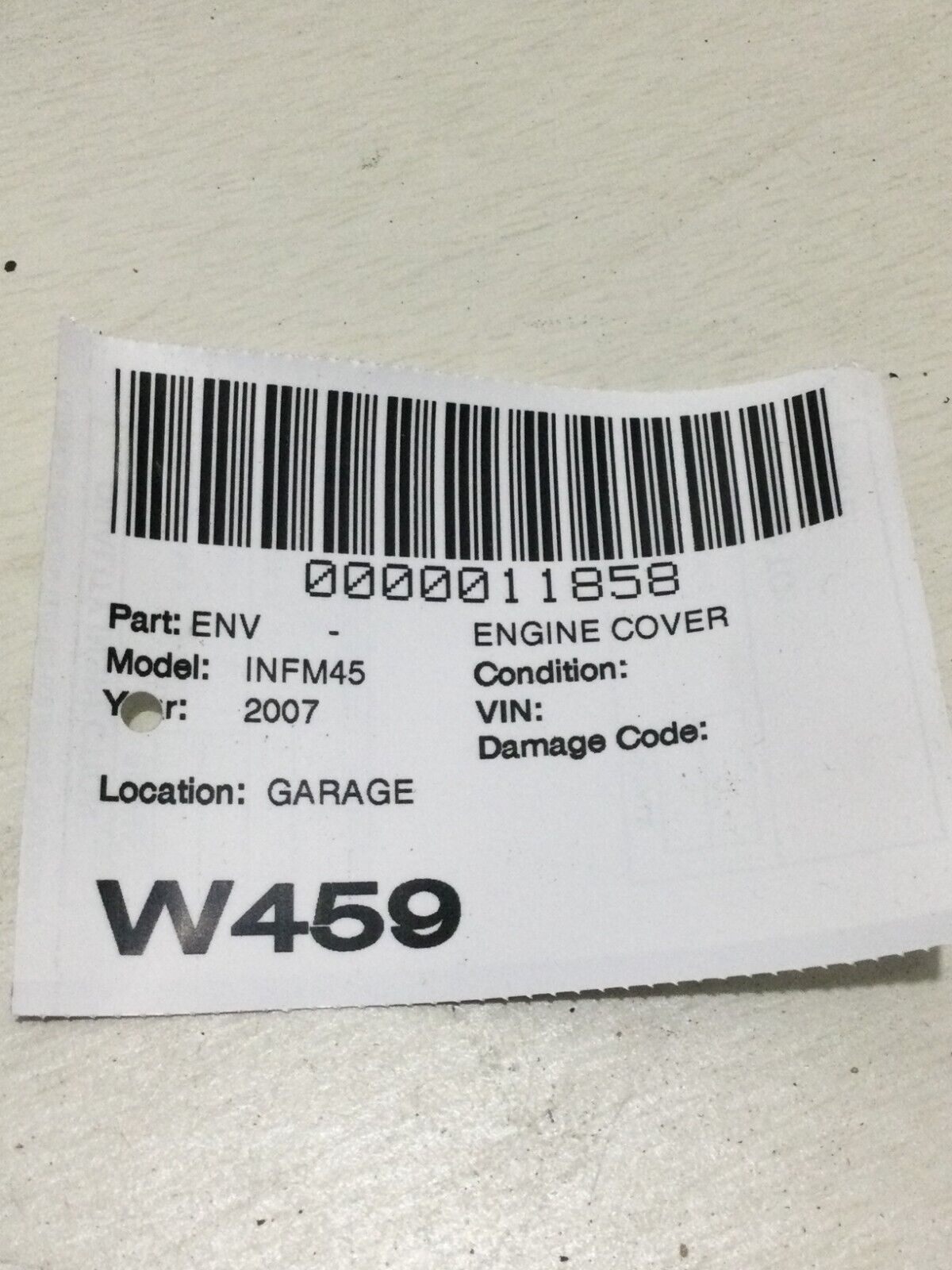 2007 Infiniti M45 Engine Appearance Cover OEM