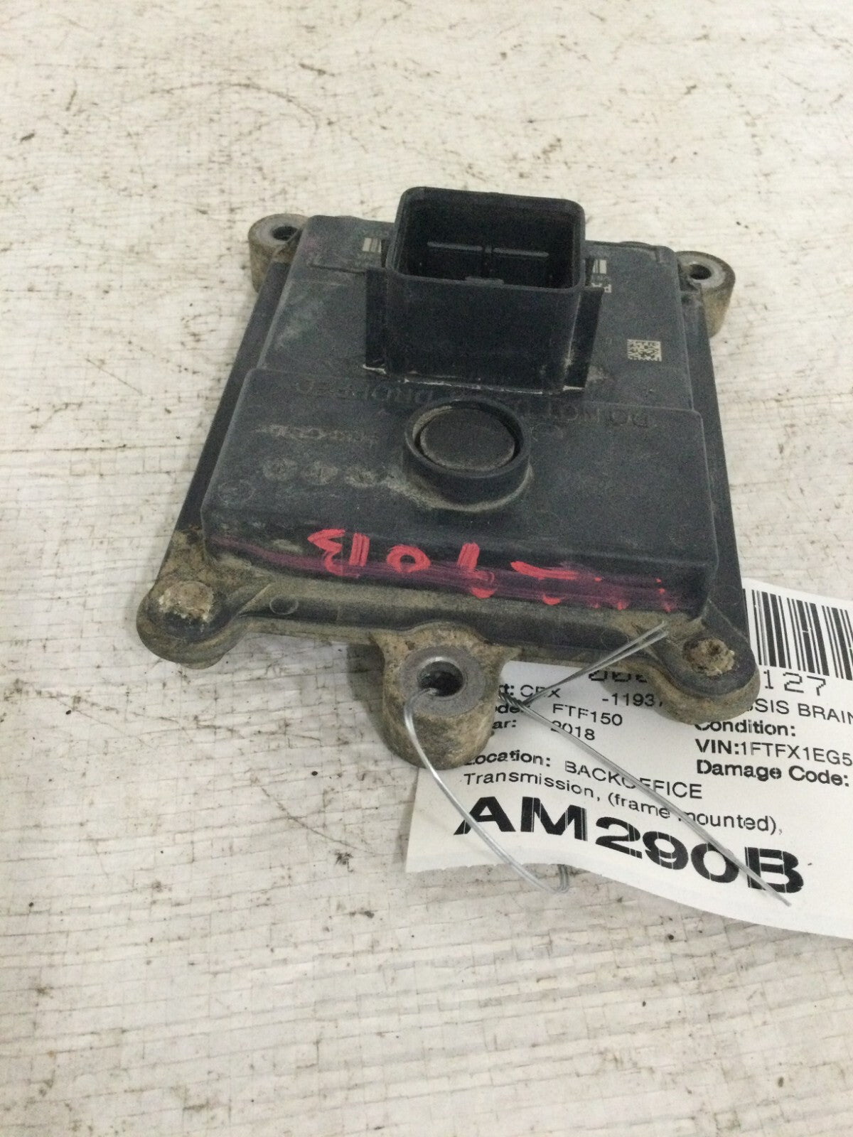 2018 Ford F-150 Transmission Control Module OEM JL3A-12B565-PA