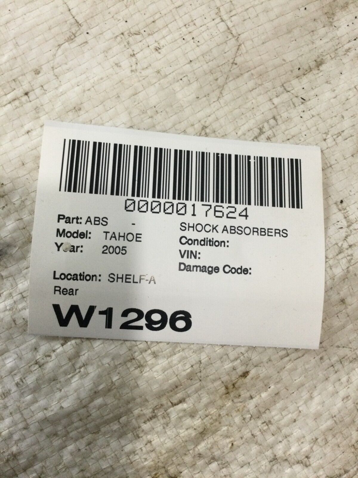 2005 Chevrolet Tahoe Rear Shock Absorber OEM