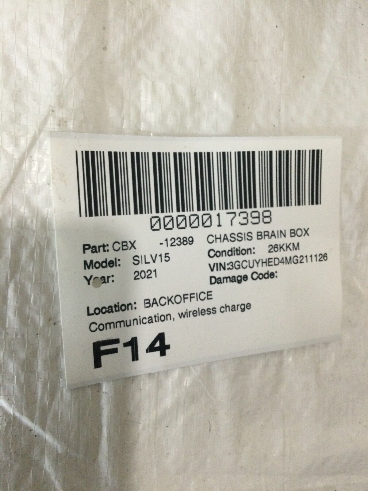 2021 Chevrolet Silverado 1500 Communication Module 85163903