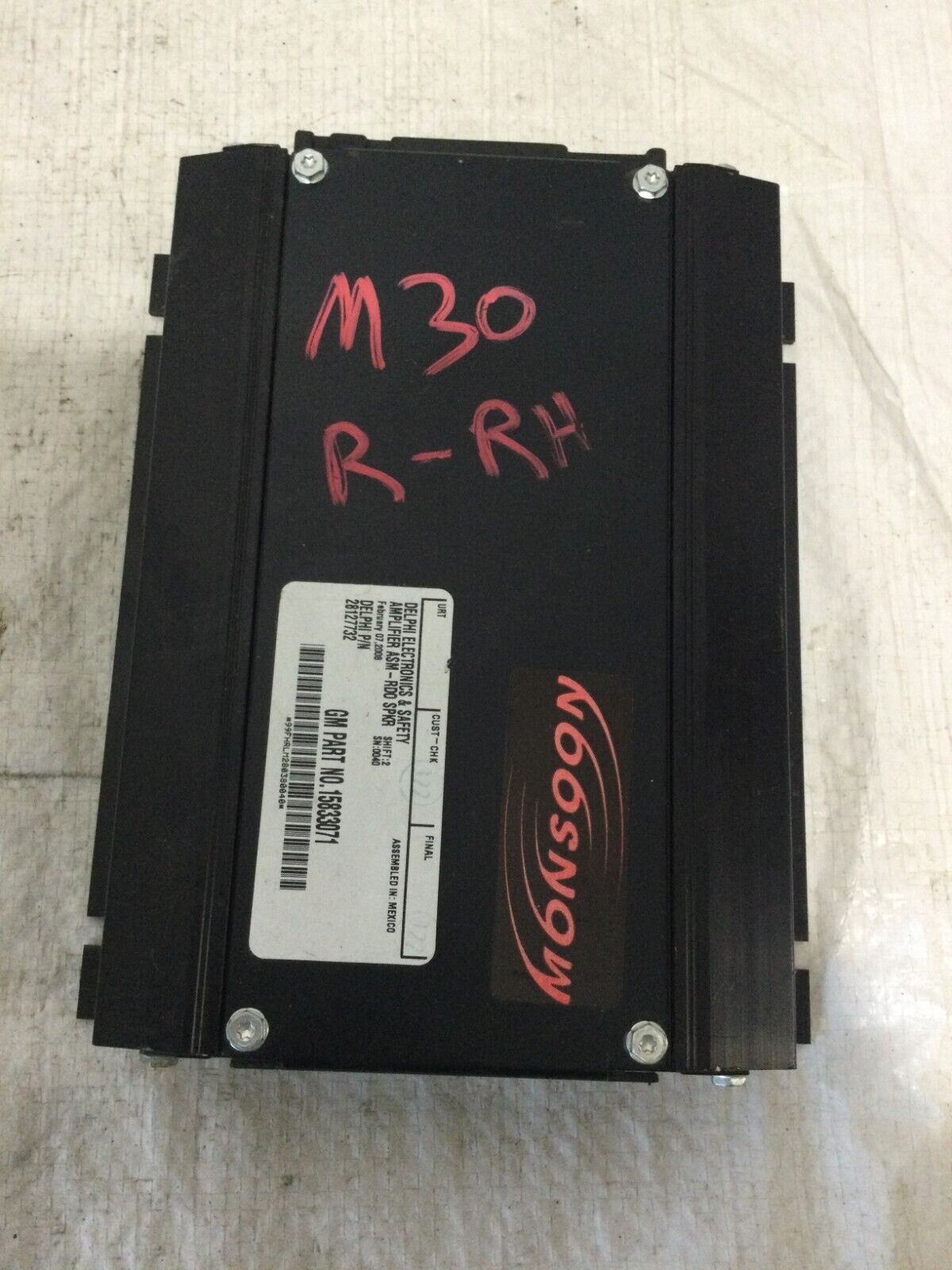 2006-2009 Pontiac G6 Coupe Monsoon Audio Amplifier 15833071 OEM