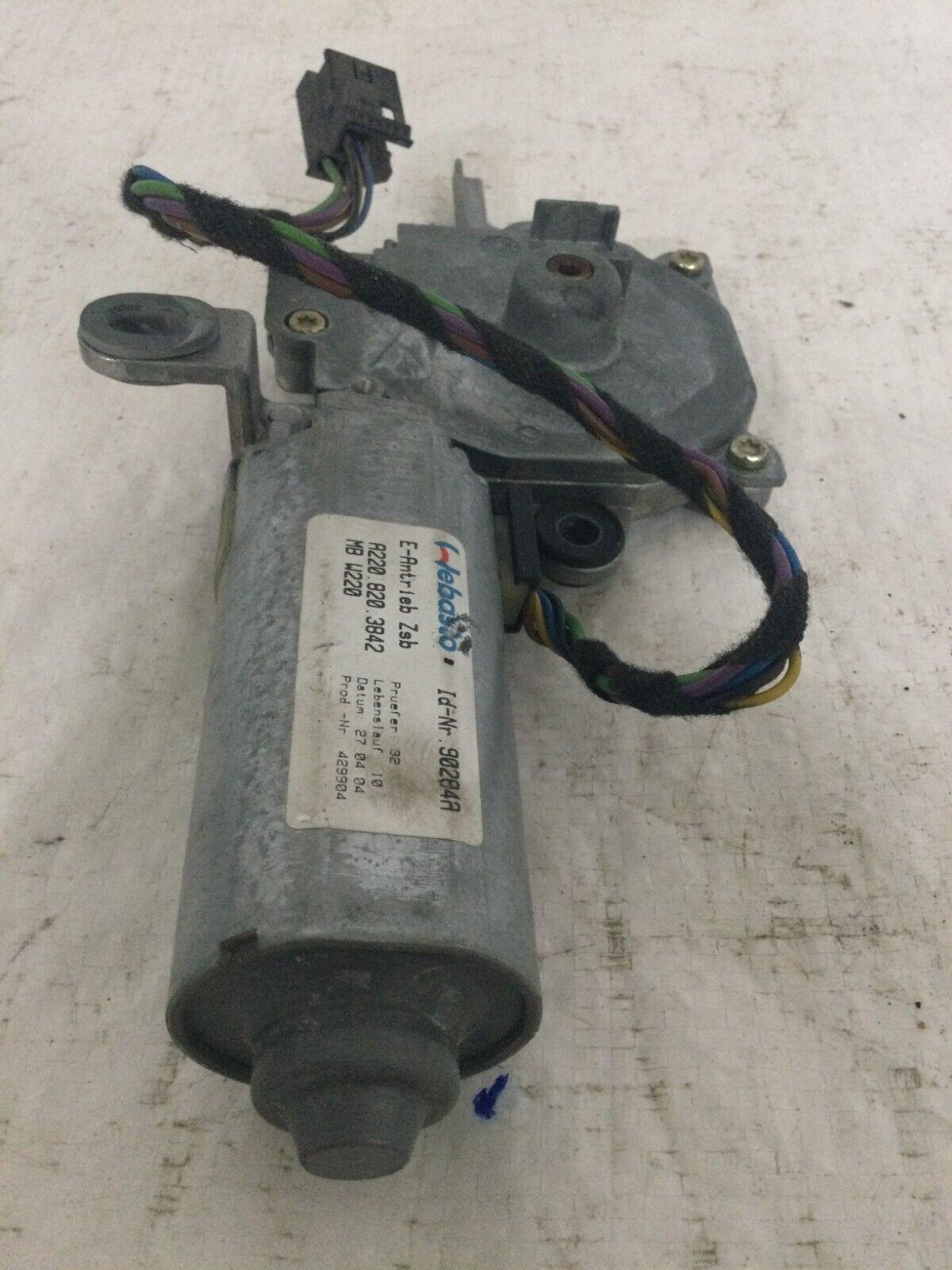 2004 Mercedes Benz S430 SunRoof Motor OEM