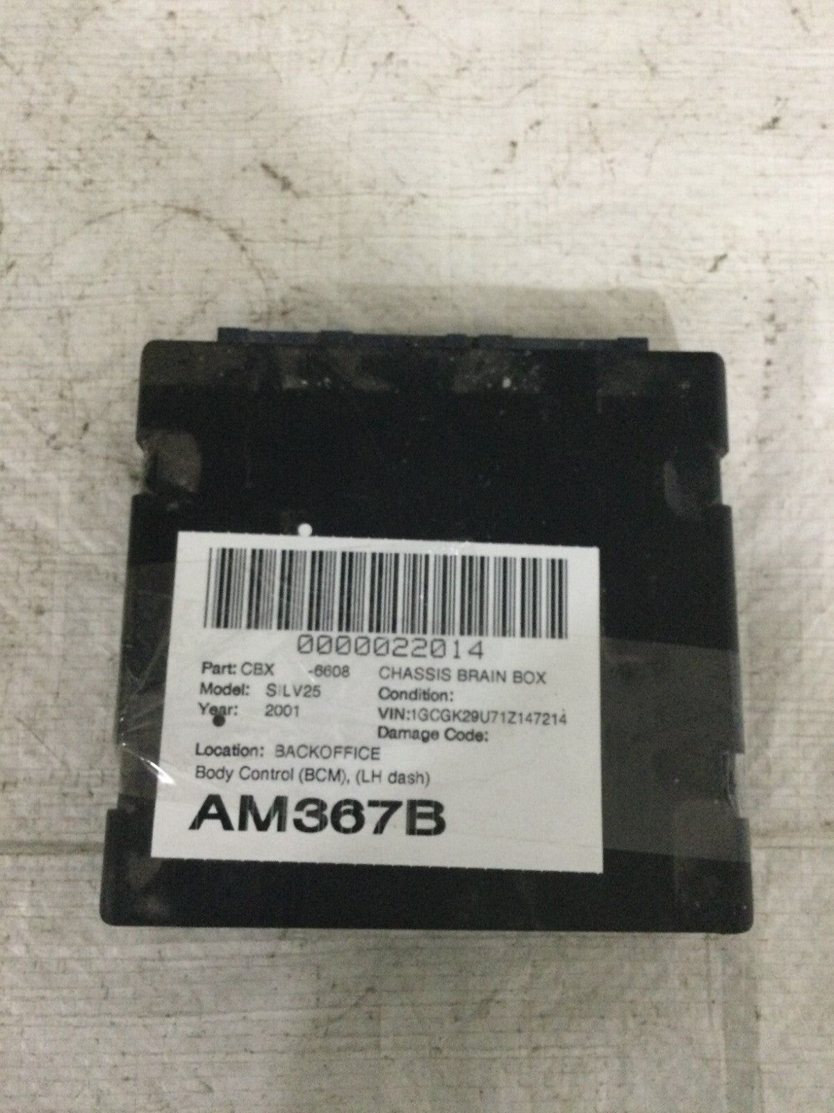 2001 Chevrolet Silverado 2500 Body Control Module 09375899 OEM