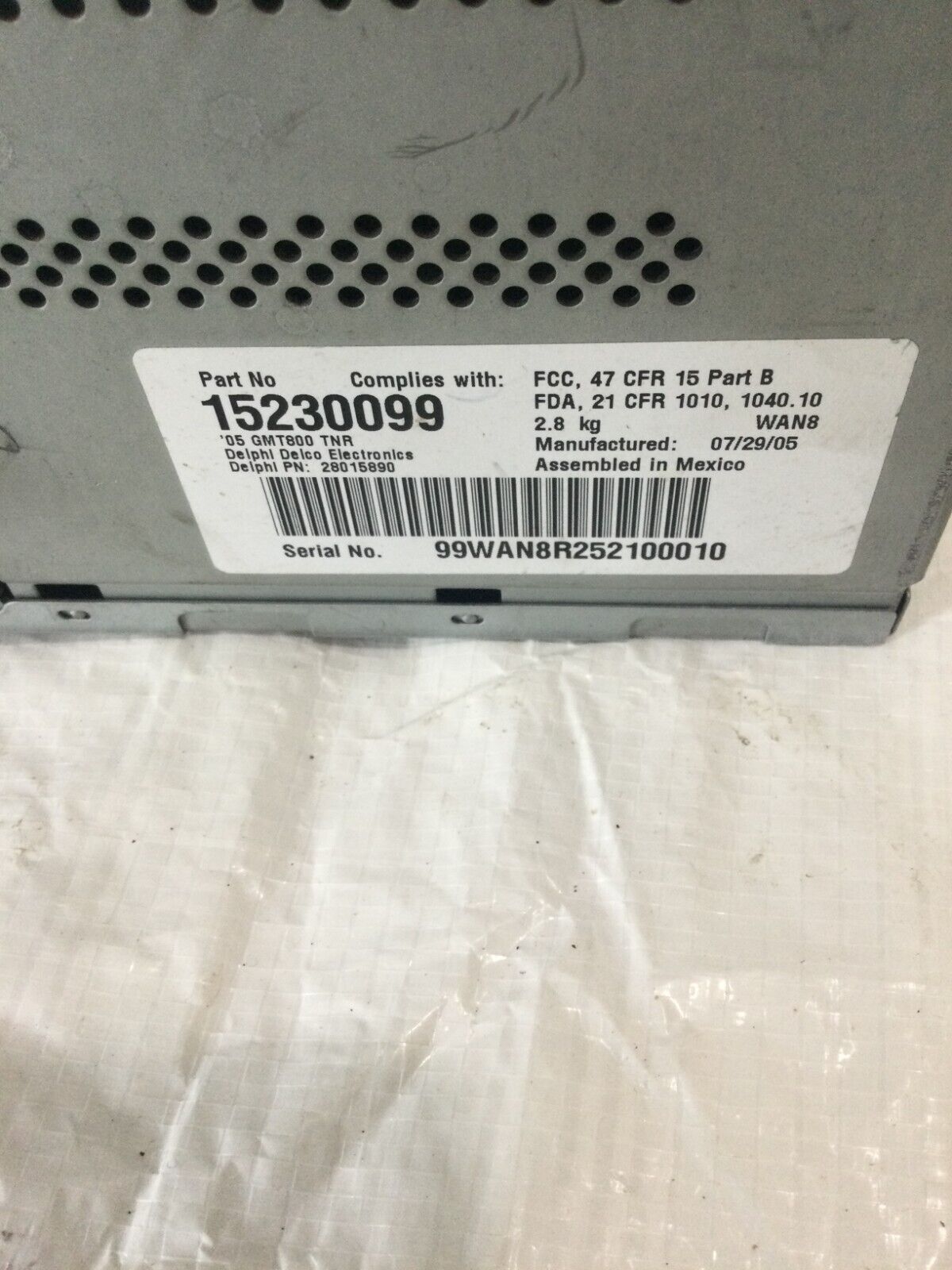 2006 GMC Trailblazer Navigation Radio Receiver CD Player 15230099 OEM