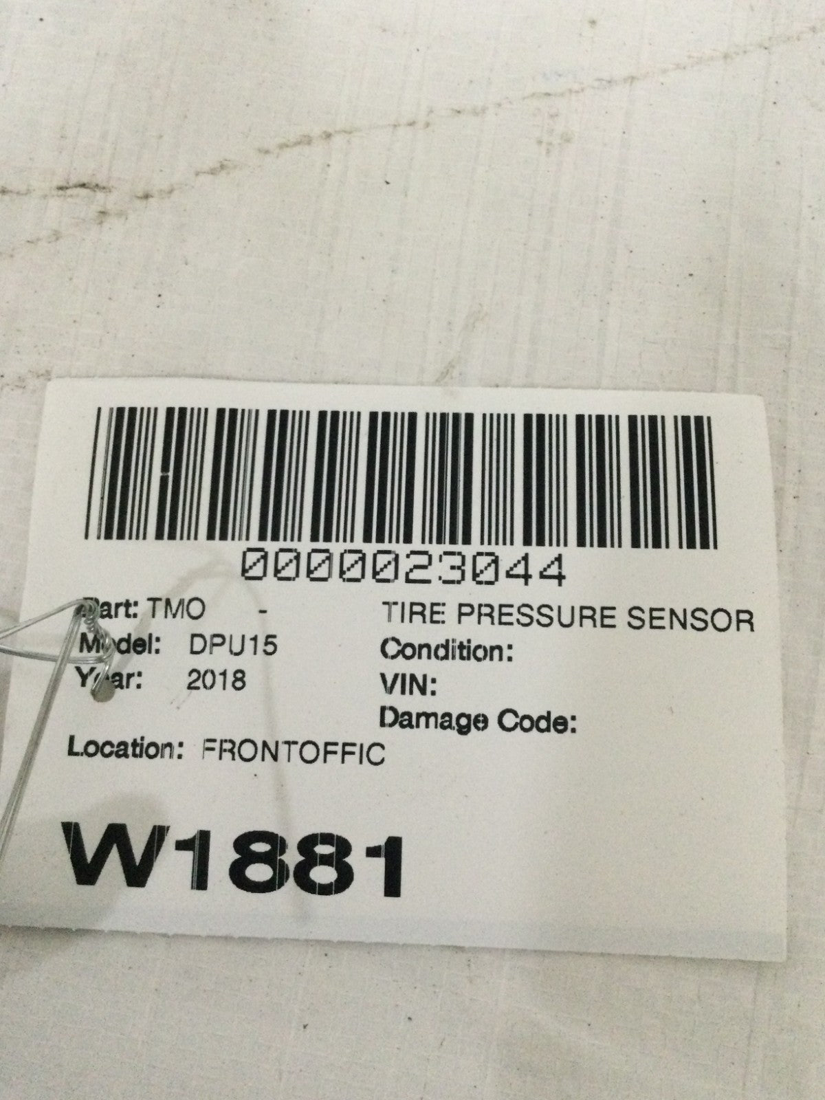 2018 Dodge Ram 1500 Exhaust Pressure Sensor OEM 56044587AC