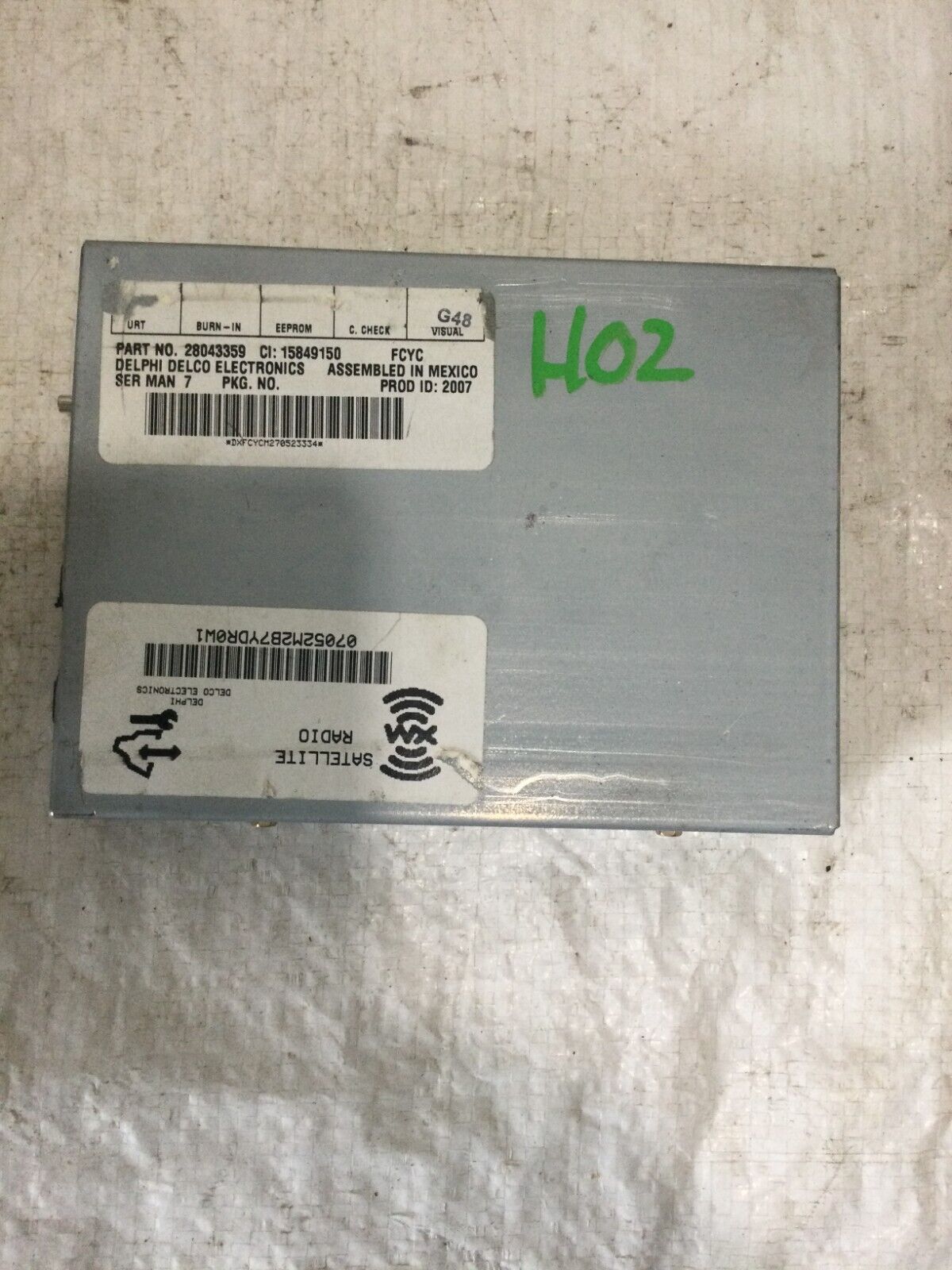 2007-2008 Cadillac Escalade XM Radio Receiver Control Computer Module OEM