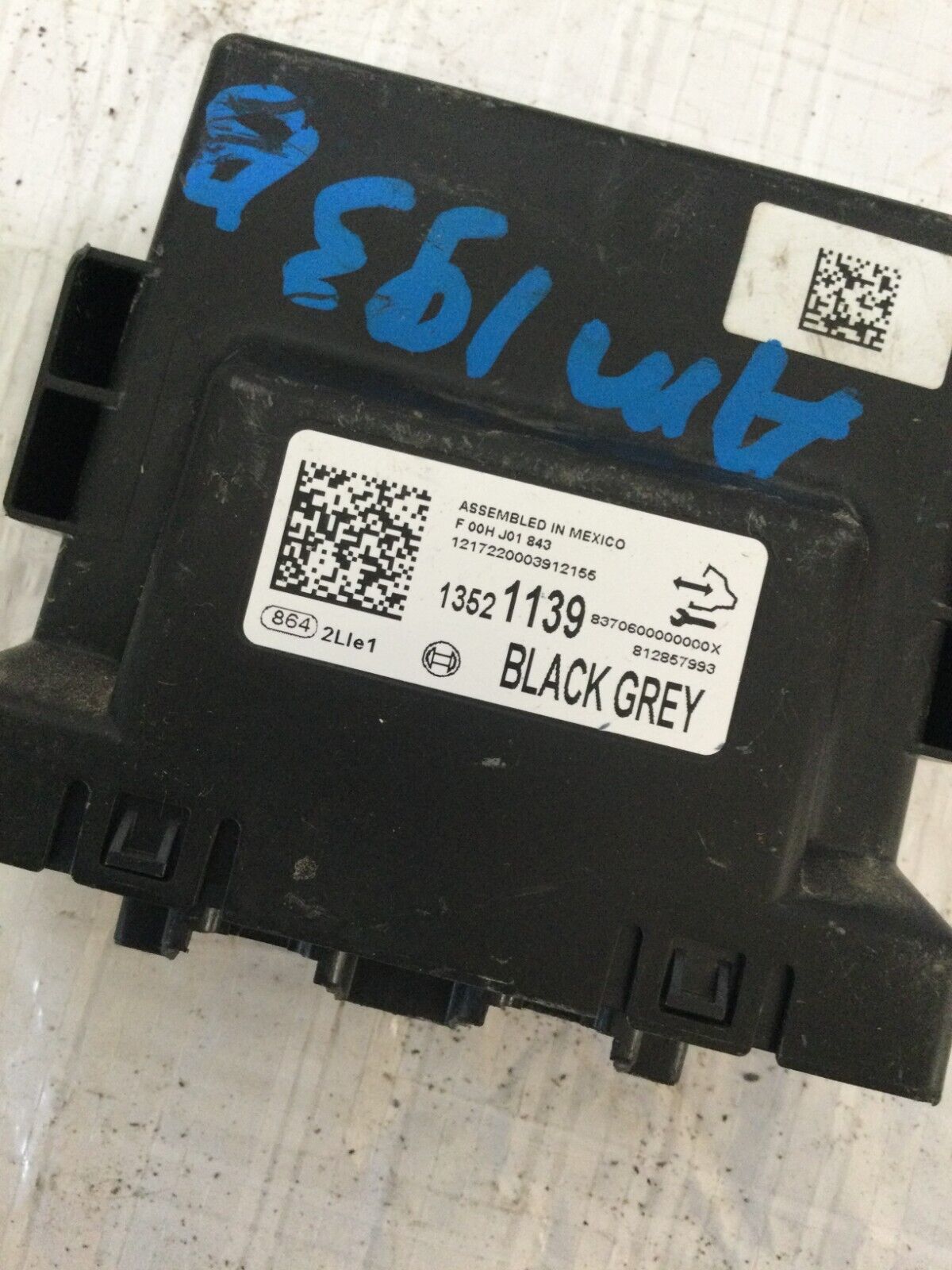 2018 Chevrolet Silverado 1500 Left Driver Park Assist Control Module - 13521139