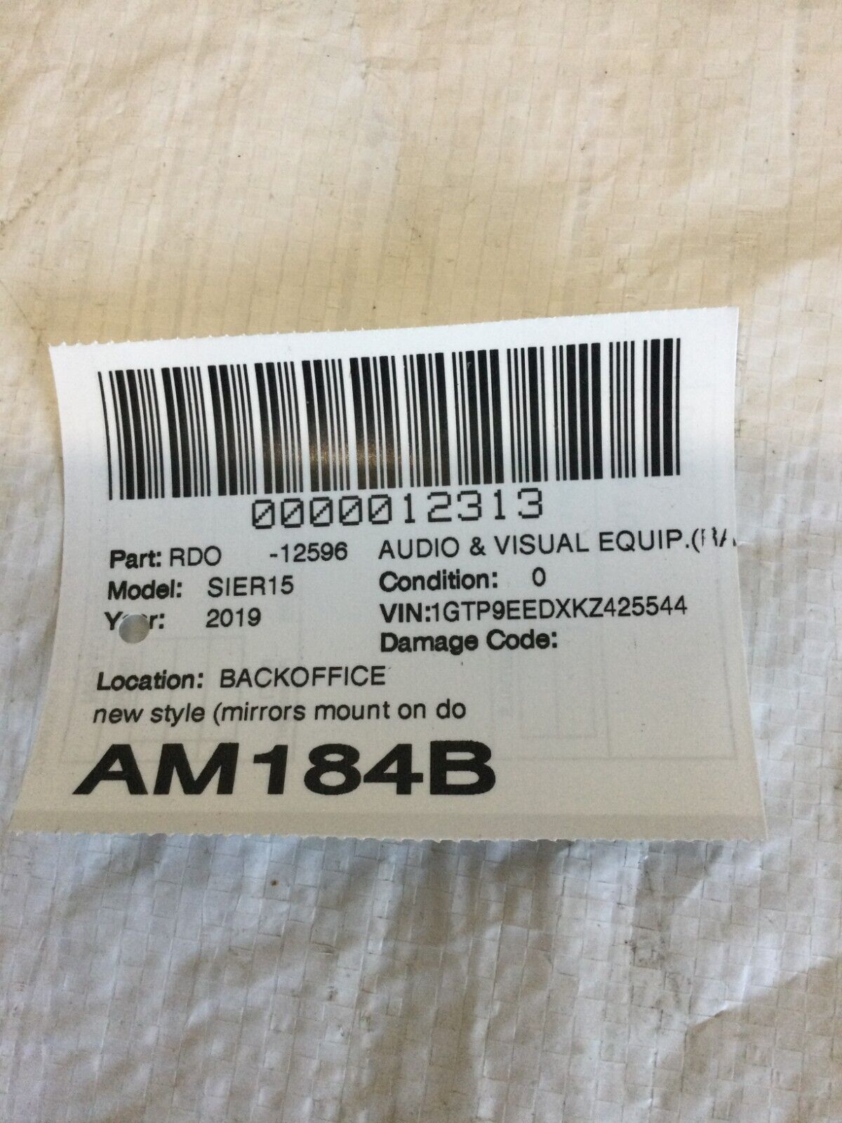 2019 GMC Sierra 1500 Audio Radio Amp Amplifier OEM 84499331