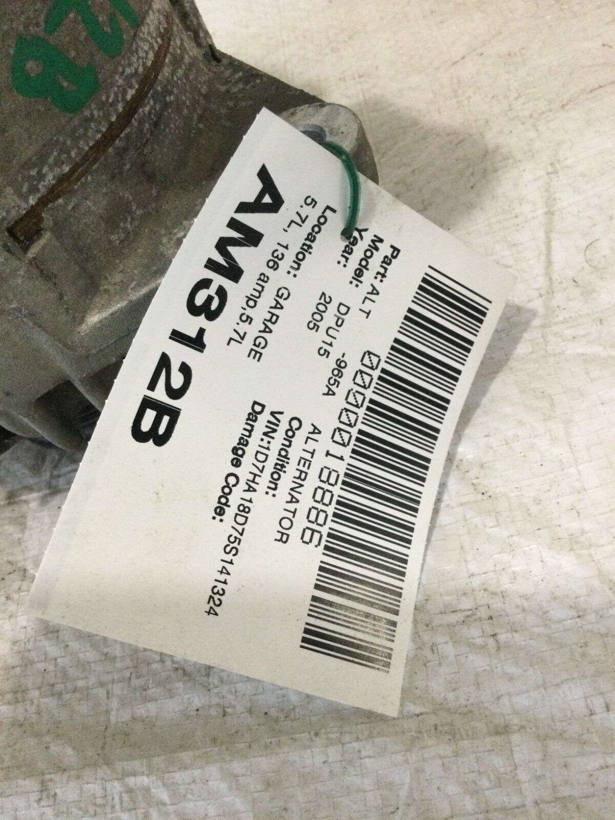 2005 Dodge Ram 1500 Alternator Motor OEM