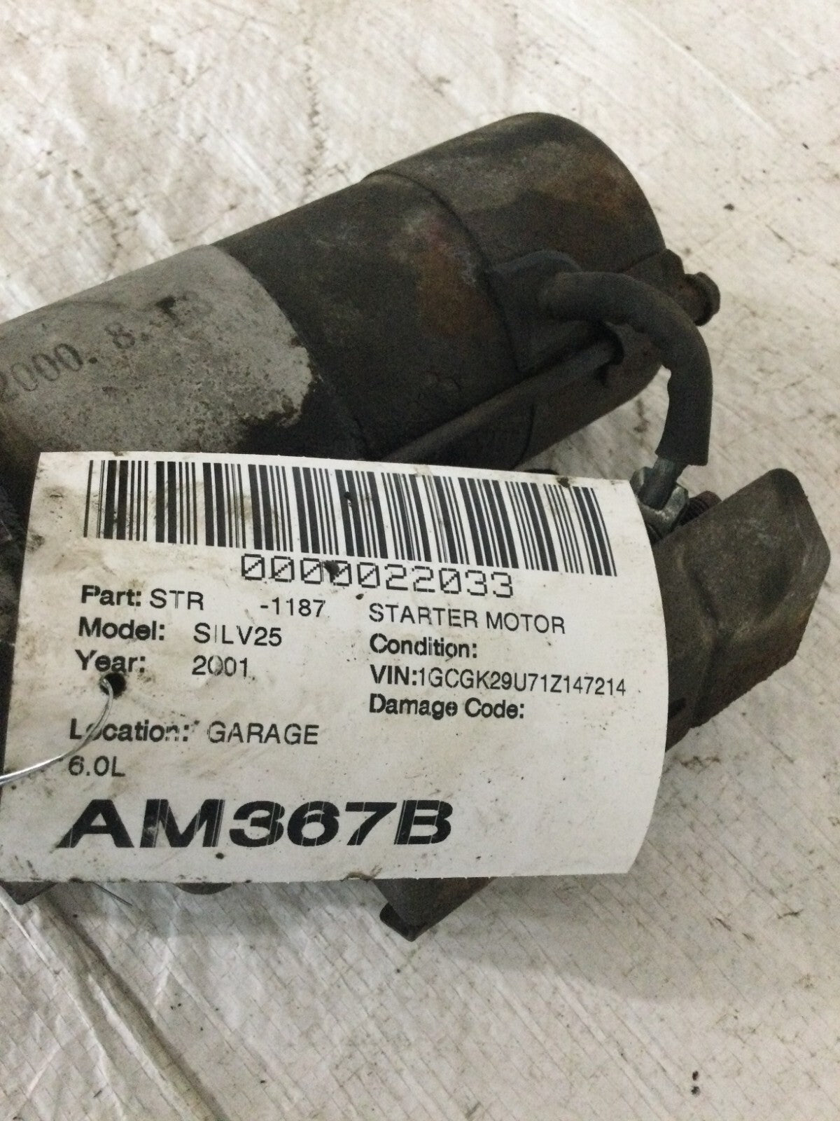 2001 Chevrolet Silverado 2500 Starter Motor OEM