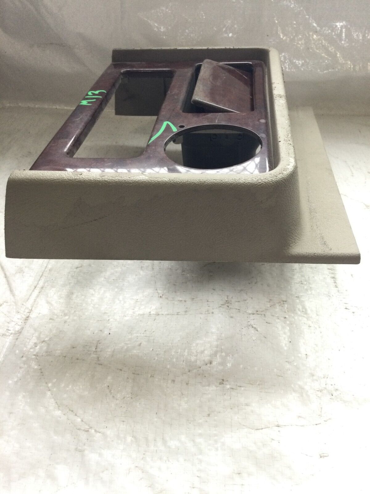 2003-2006 Cadillac Escalade Woodgrain Dash Trim Storage Bin Clock Bezel OEM