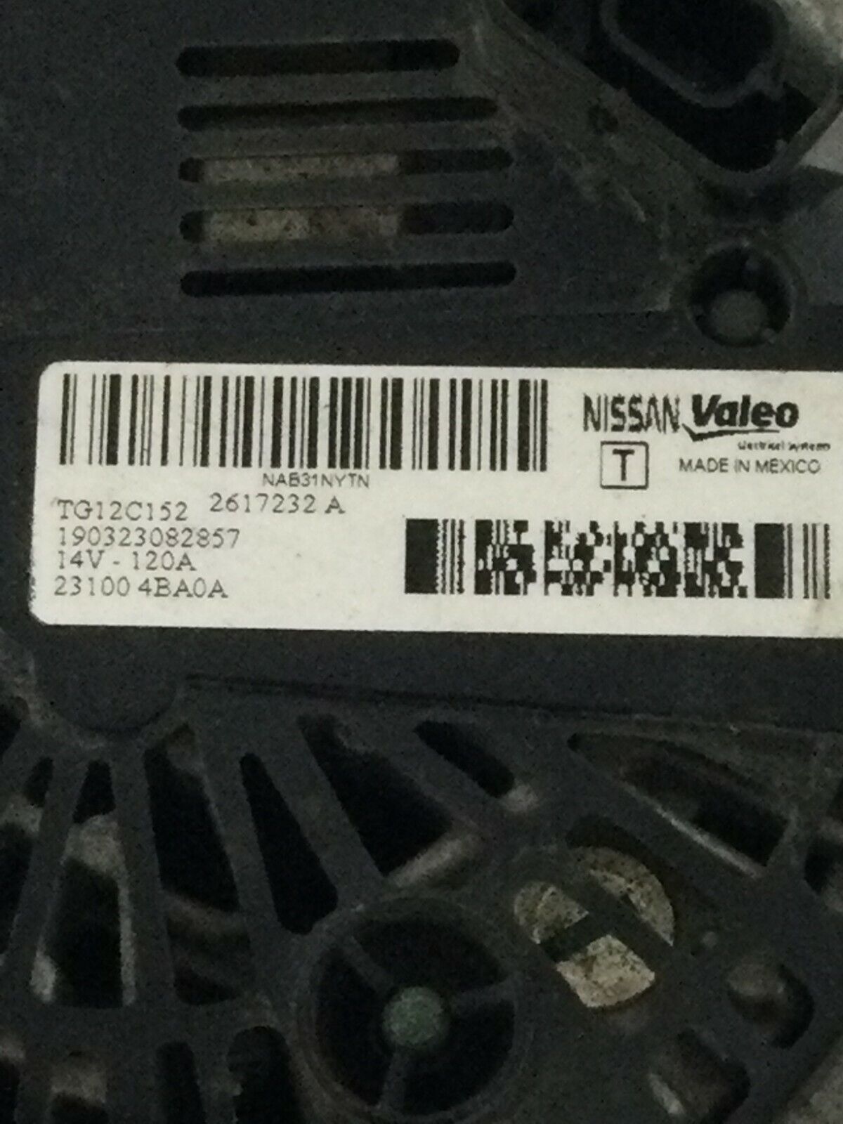 2019-2020 Nissan Rogue Alternator Motor 231004BA0A OEM 2.5L