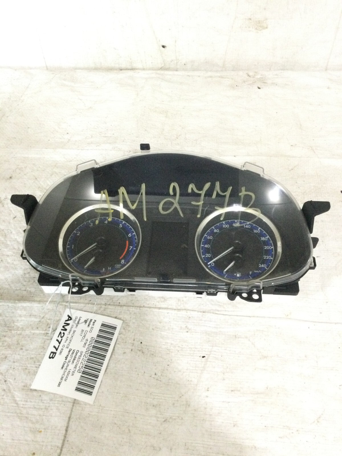 2017 Toyota Corolla Speedometer Cluster OEM 83800-F2P60-00