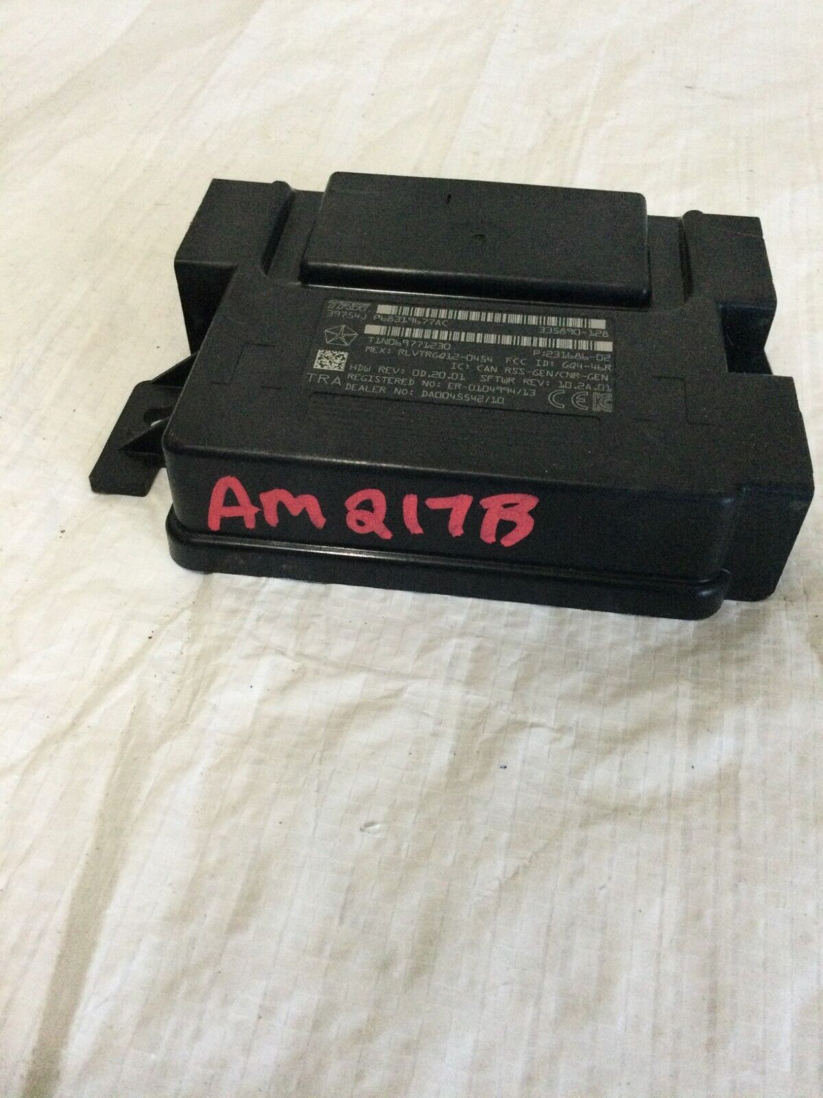 2017 Ram 1500 Hub Receiver Module OEM 68319677AC