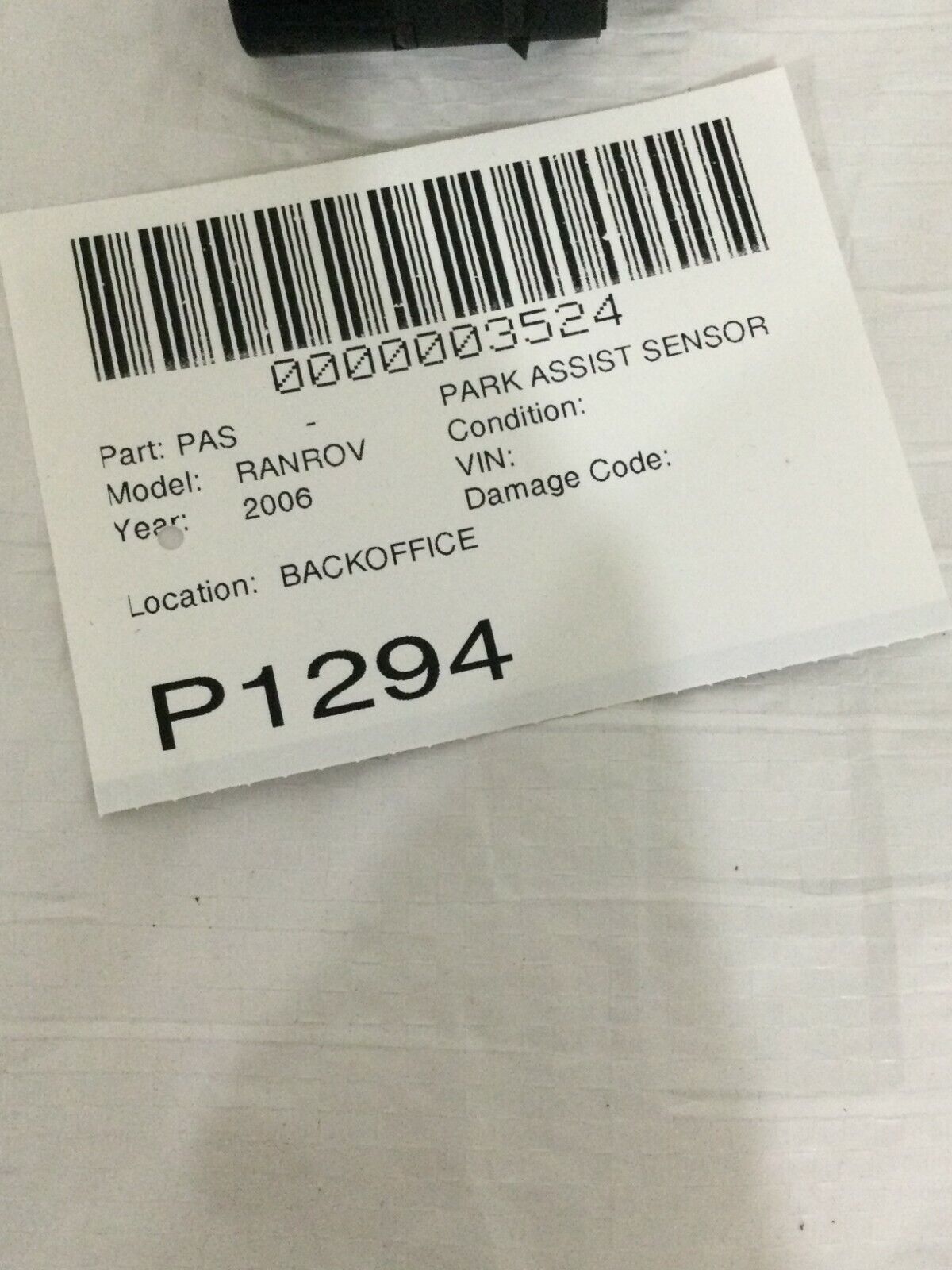 2006 Rangerover Park Assist Sensor OEM