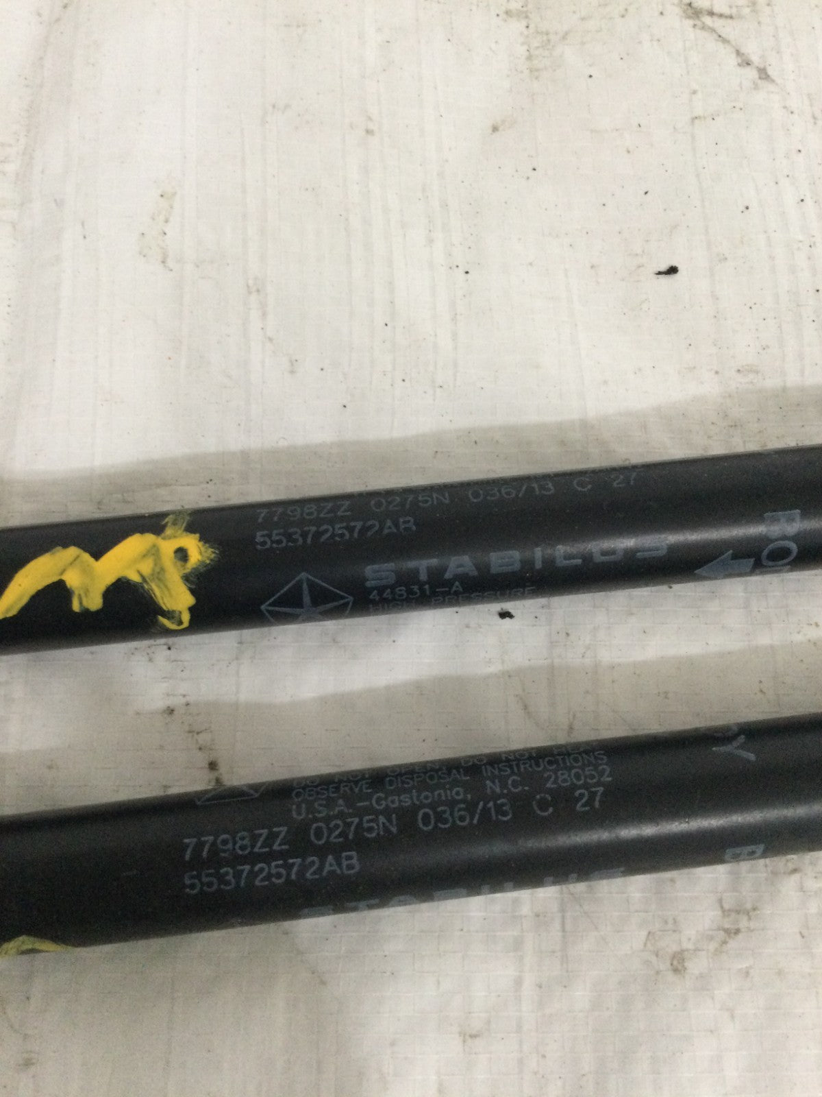 2017 Dodge Ram 1500 Support Hood Lift Set Of 2 OEM