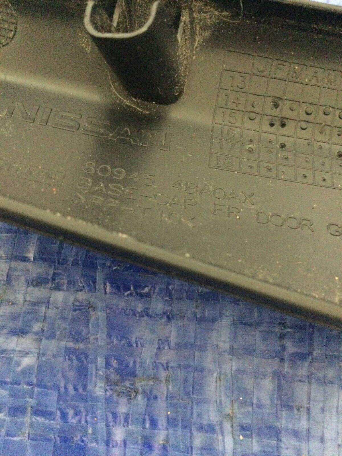 2019 Nissan Rogue Front Left Door Mirror Control Switch W/ Trim 80945-4BA0AX OEM