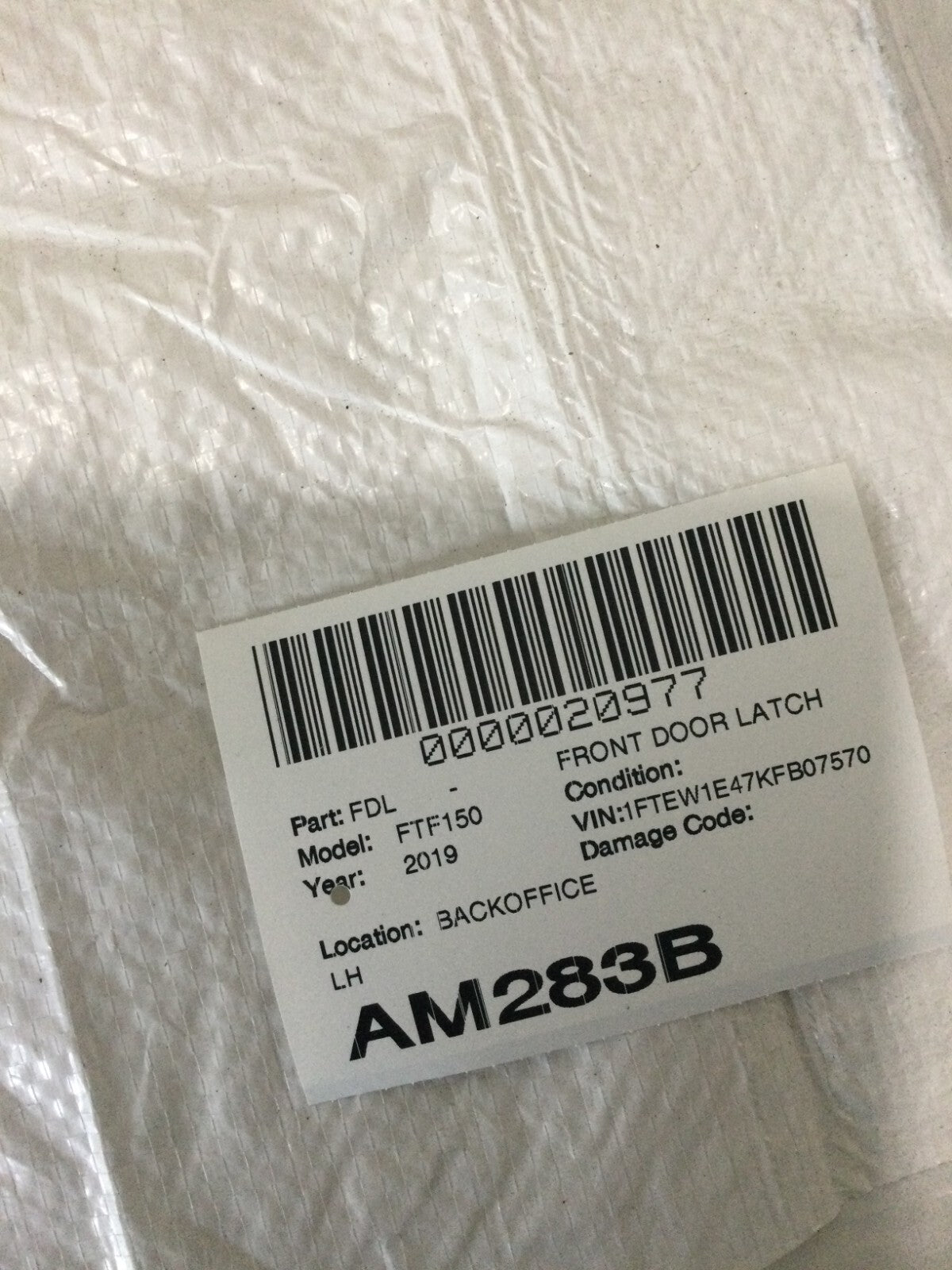 2019 Ford F150 F-150 Front Left Driver Door Lock Actuator FL34-15219A65-DN