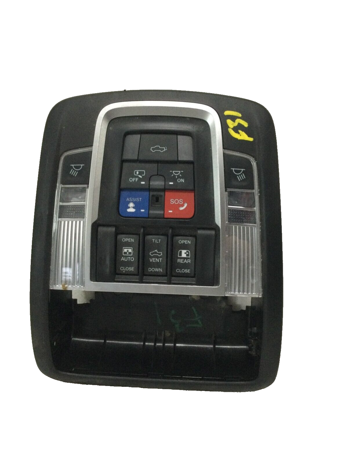 2019-2023 Ram 1500 Longhorn Black Roof Console w/Sunroof/Pwr Sliding OEM