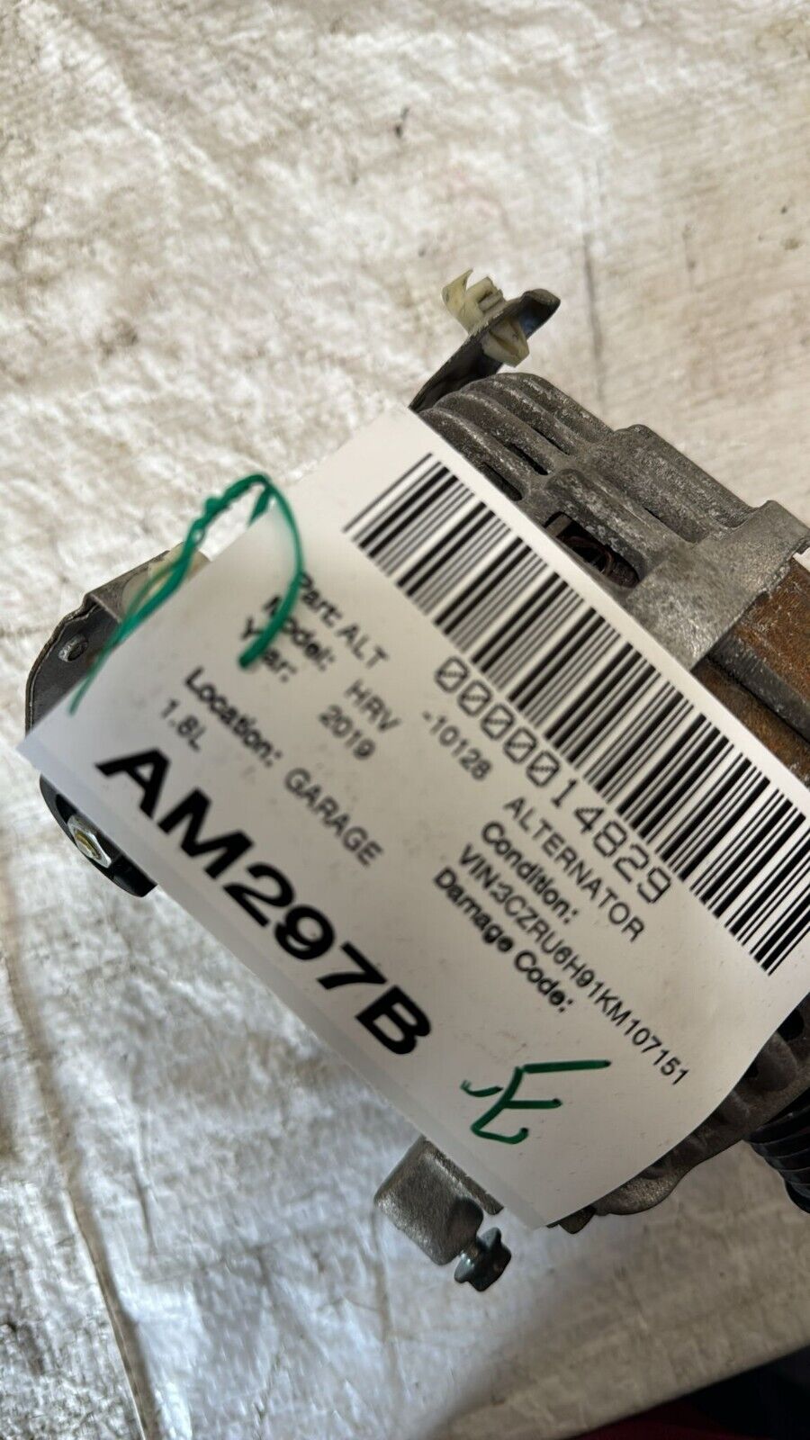 2019 Honda HR-V Alternator Motor Assembly OEM