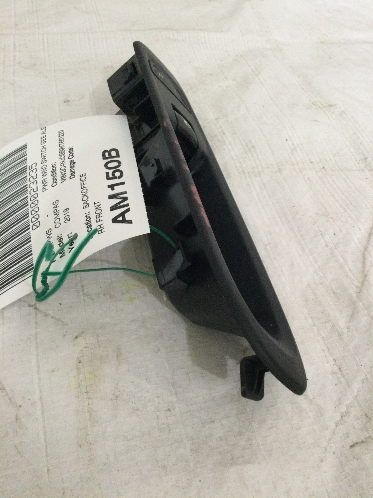 2019 Jeep Compass Front Right Door Switch And Bezel OEM 6BZ29LXHAA