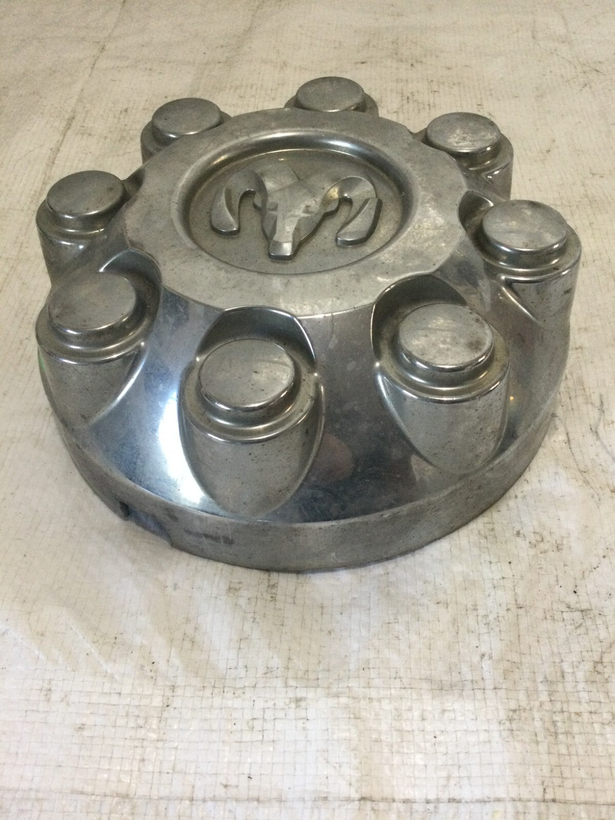 OEM Chrome 8 Lug Dodge Ram 1500 2500 3500 Wheel Center Cap 17" 52121450AD Hubcap