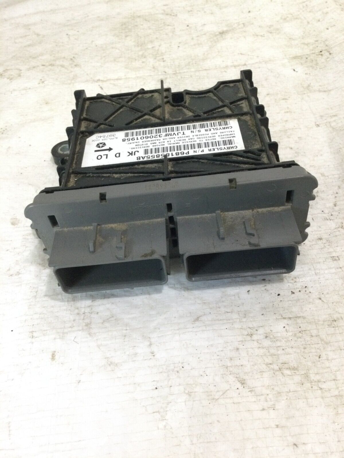 2017 Jeep Wrangler SRS Control Module OEM 68185855AB